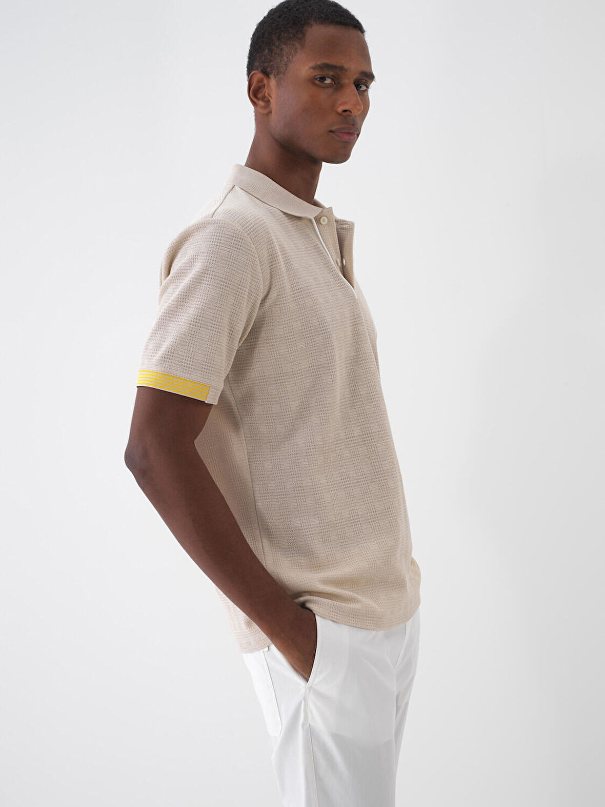 Taş Rengi Regular Fit Pamuklu Tişört