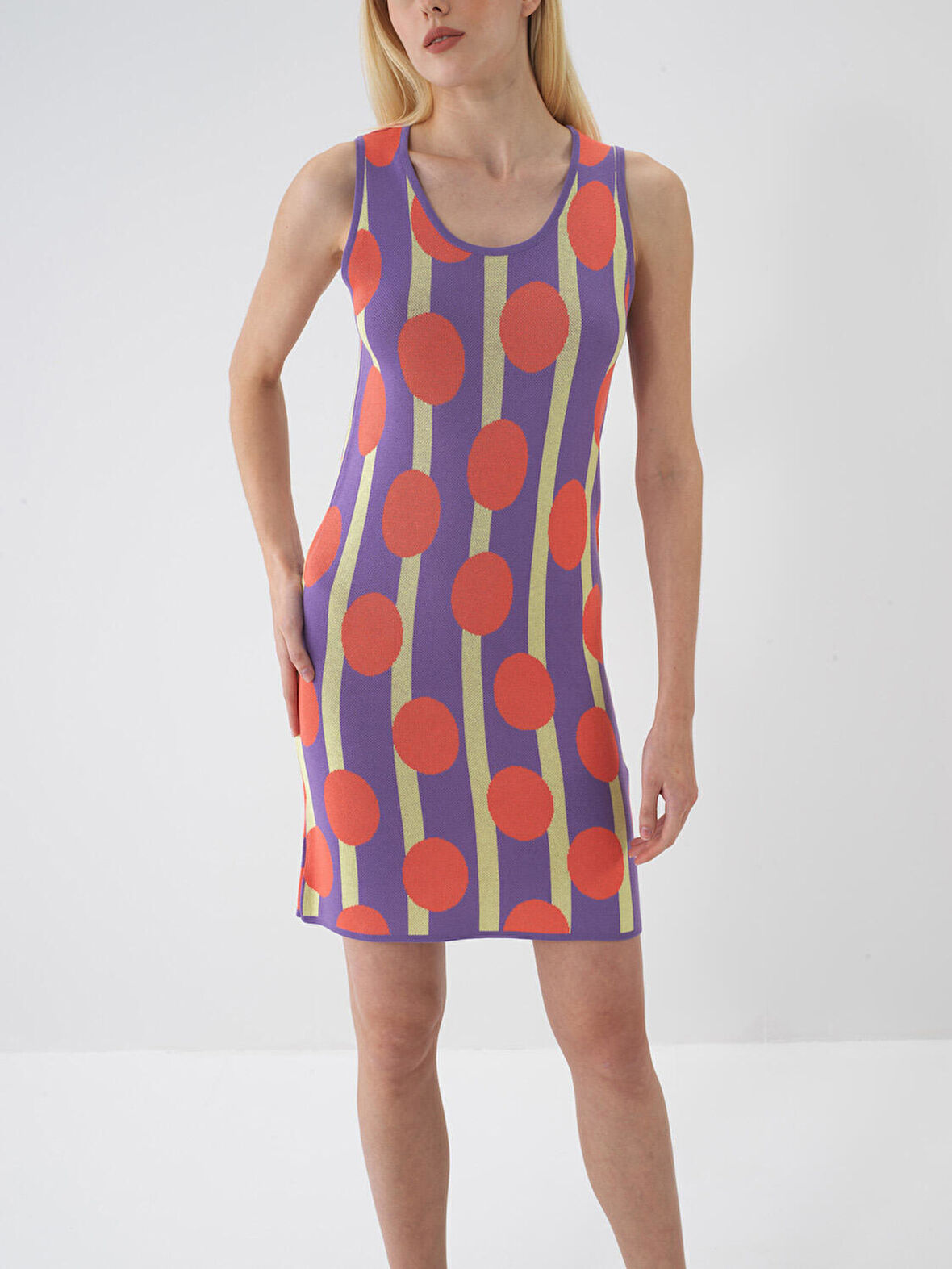 Nar Çiçeği Oversize  Elbise