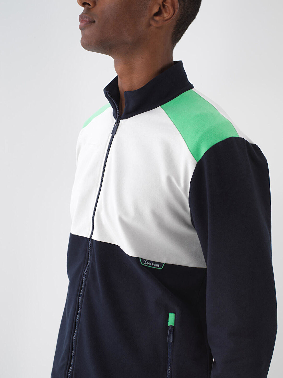 Lacivert Regular Fit Pamuklu Sweatmont