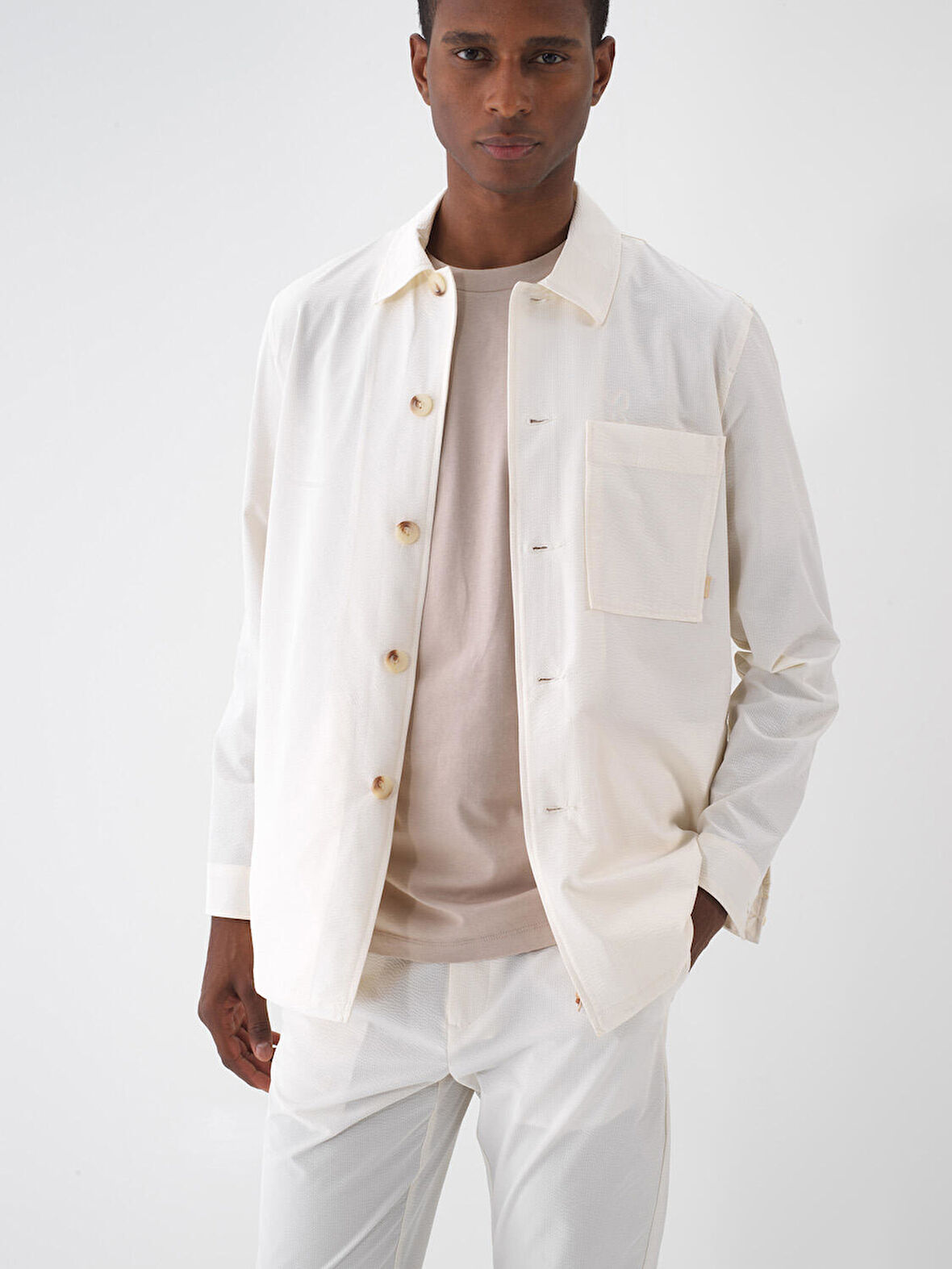 Ekru Regular Fit  Ceket