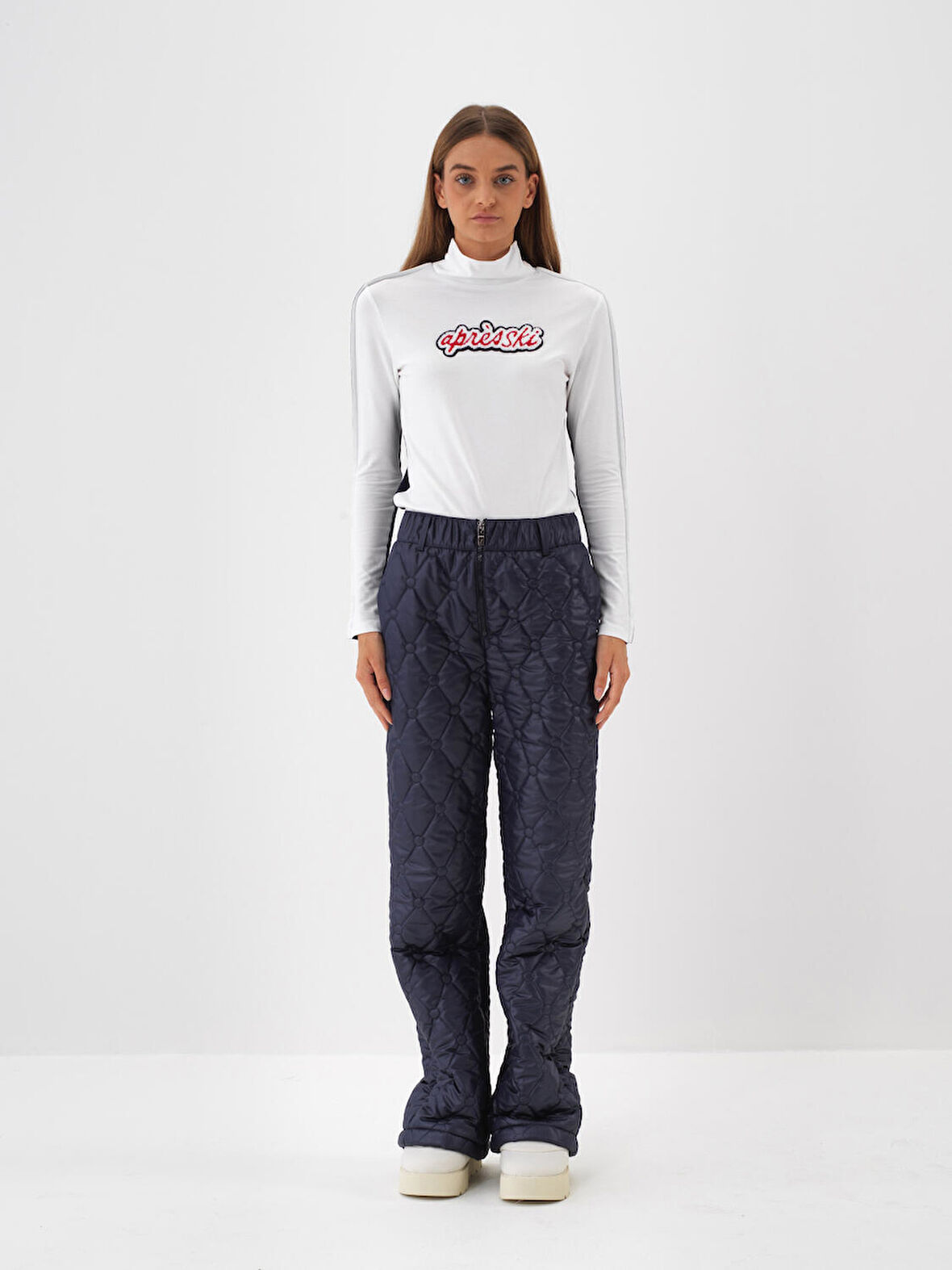 Xint Beyaz Modal Dokulu Slim Fit Uzun Kollu Tişört