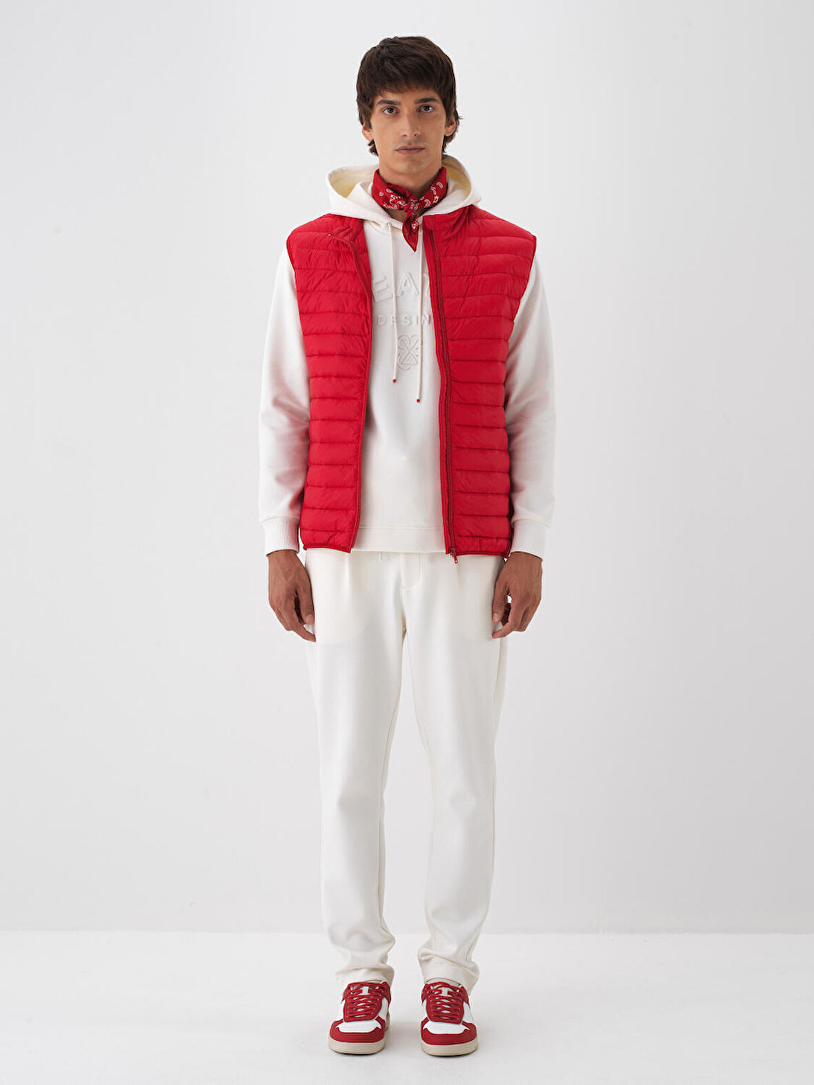 Xint Kırmızı Formunu Koruyan Regular Fit Yelek