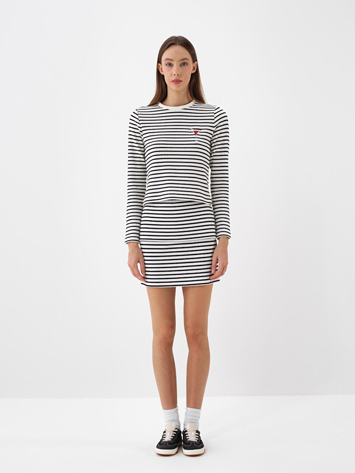 Xint Siyah Pamuk Dokulu Slim Fit Etek