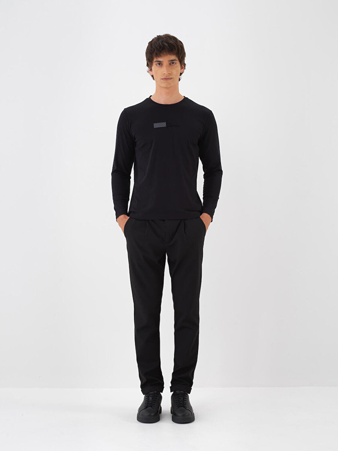 Xint Siyah Esnek Dokulu Slim Fit Pantolon