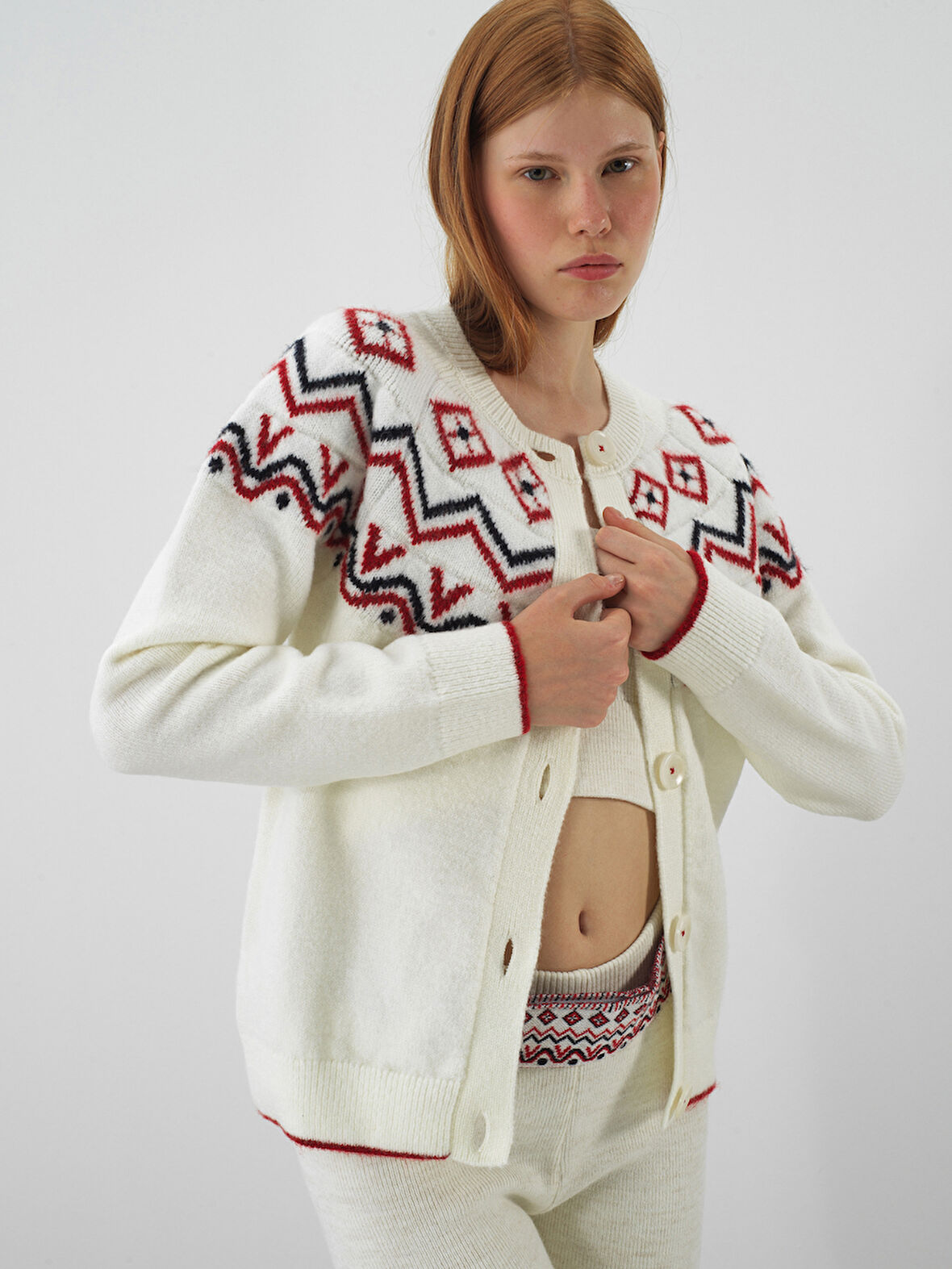 Xint Ekru Yumuşak Dokulu Oversize Hırka