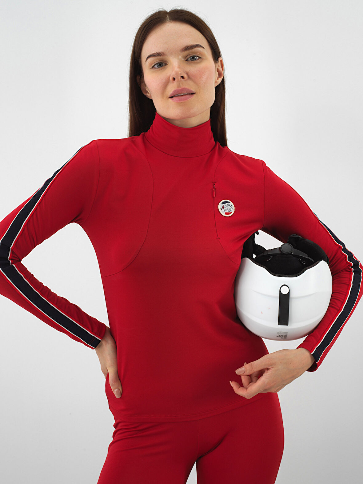 Xint Kırmızı Esnek Dokulu Slim Fit Tişört