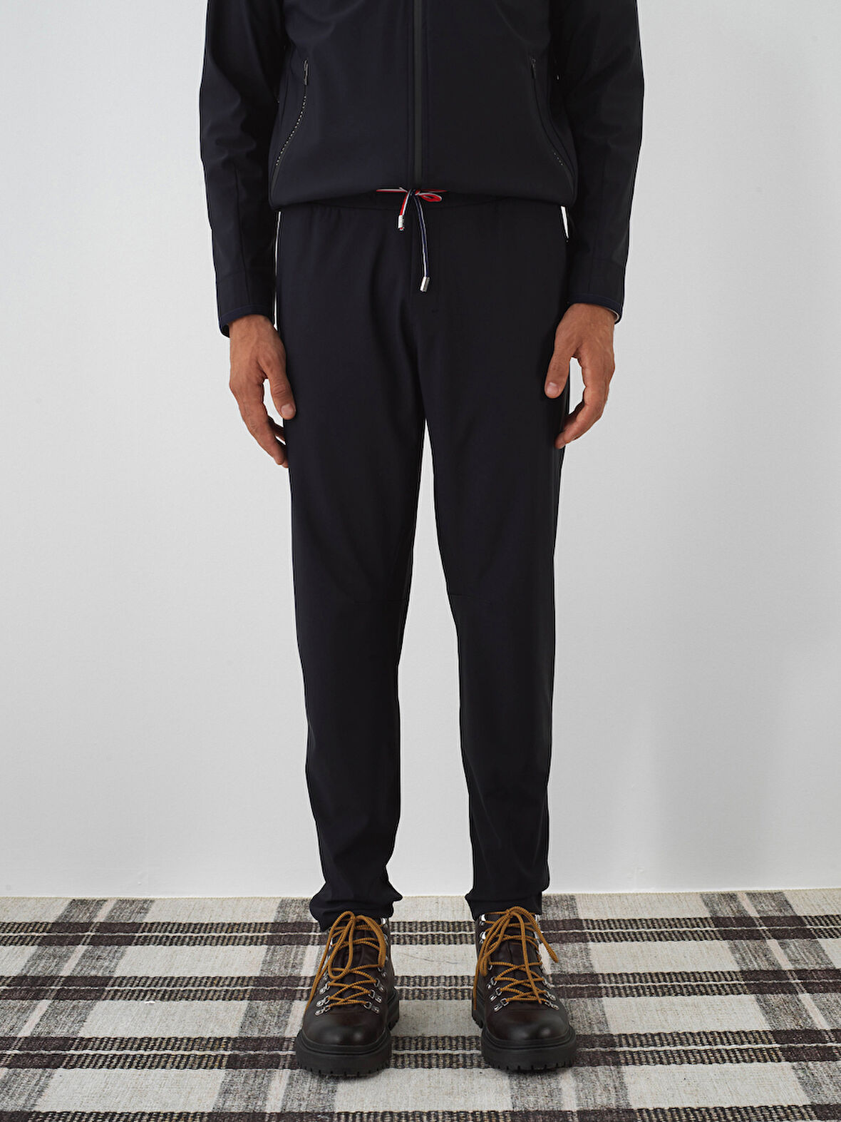 Xint Lacivert Esnek Dokulu Regular Fit Jogger Pantolon