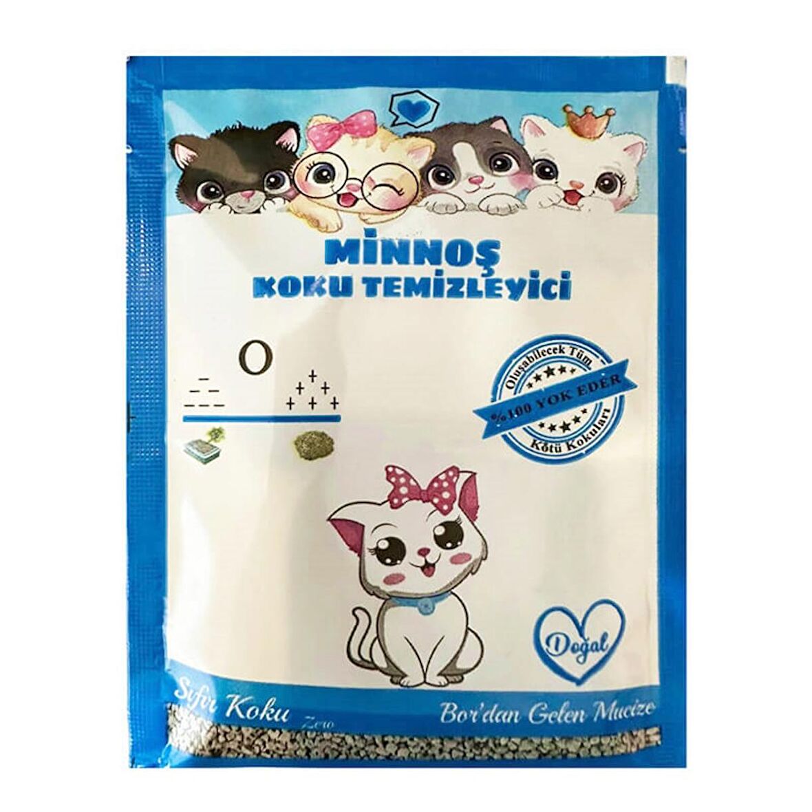 Minnoş Kedi Kumu Koku Temizleyici 25 gr Sıfır Koku