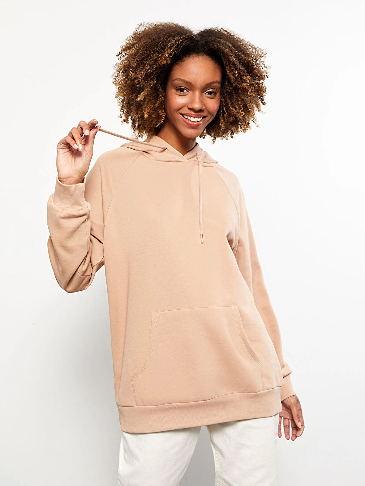 LCW Vision Kahverengi Kadın Kalın Hoodie