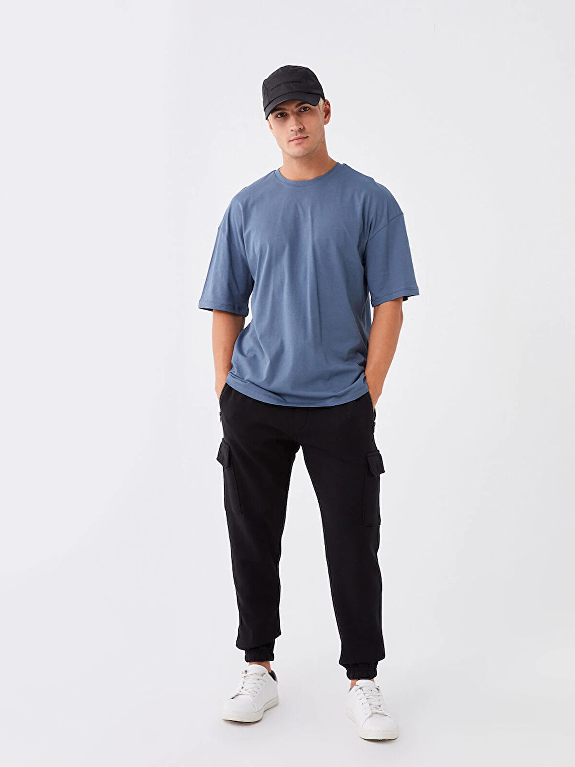 LCW Casual SİYAH Slim Fit Erkek Kalın Jogger Eşofman Altı