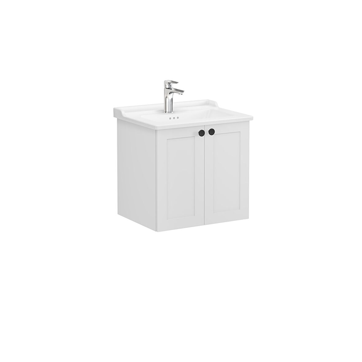 VitrA Root Classic 68702 Kapaklı Lavabo Dolabı, Mat Açık Gri, 60 cm