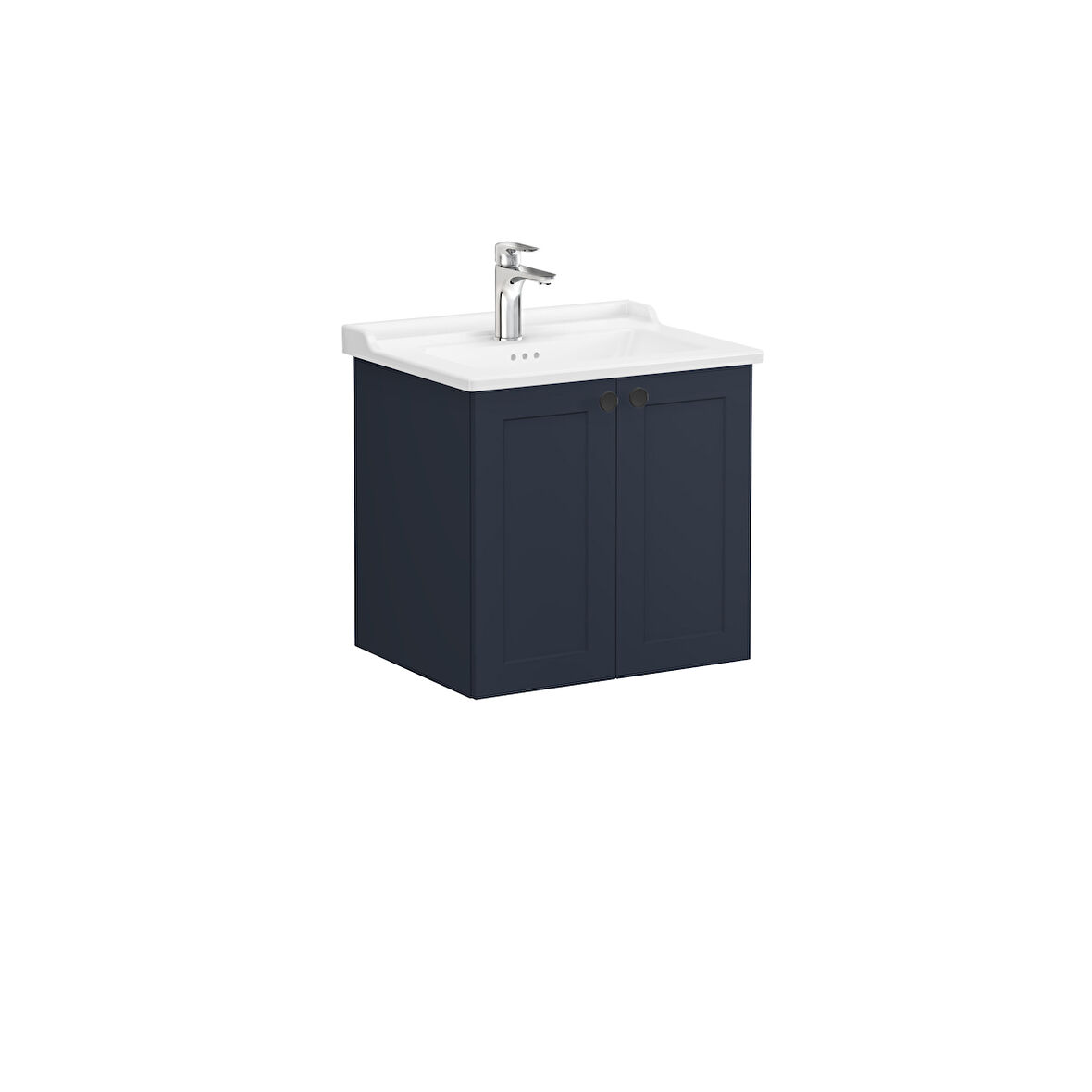 VitrA Root Classic 68706 Kapaklı Lavabo Dolabı, Mat Lacivert, 60 cm