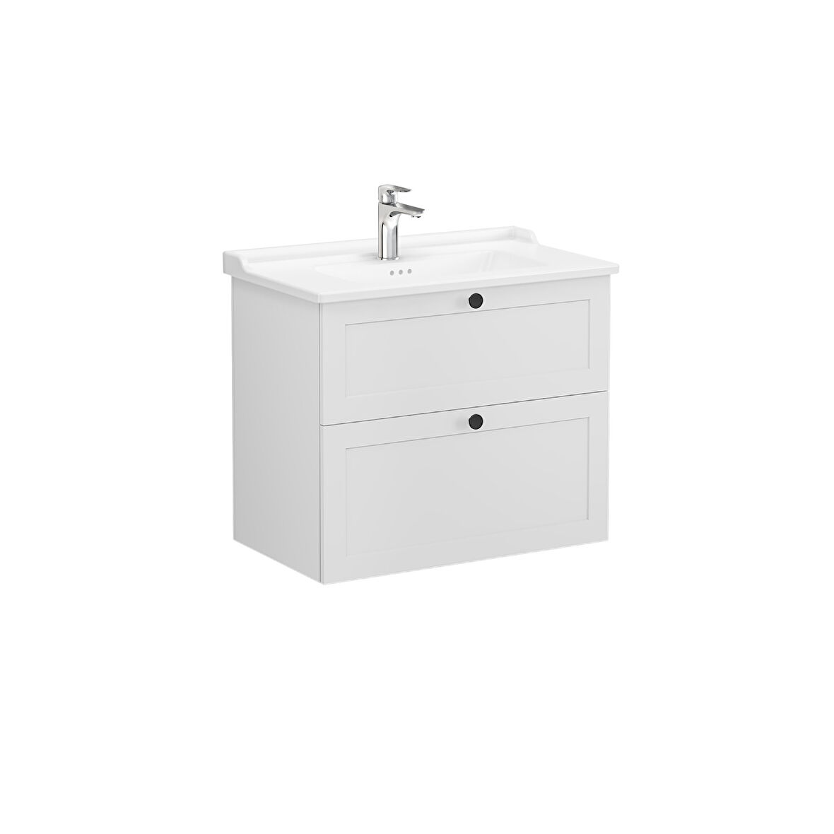 VitrA Root Classic 68870 LavaboDolabı, İki Çekmeceli, Mat Açık Gri