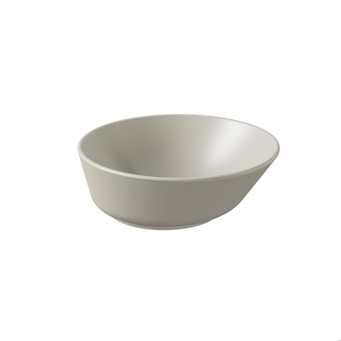 VitrA Geo 7421B020-0016  Yuvarlak Çanak Lavabo, 38 cm, Mat Bej