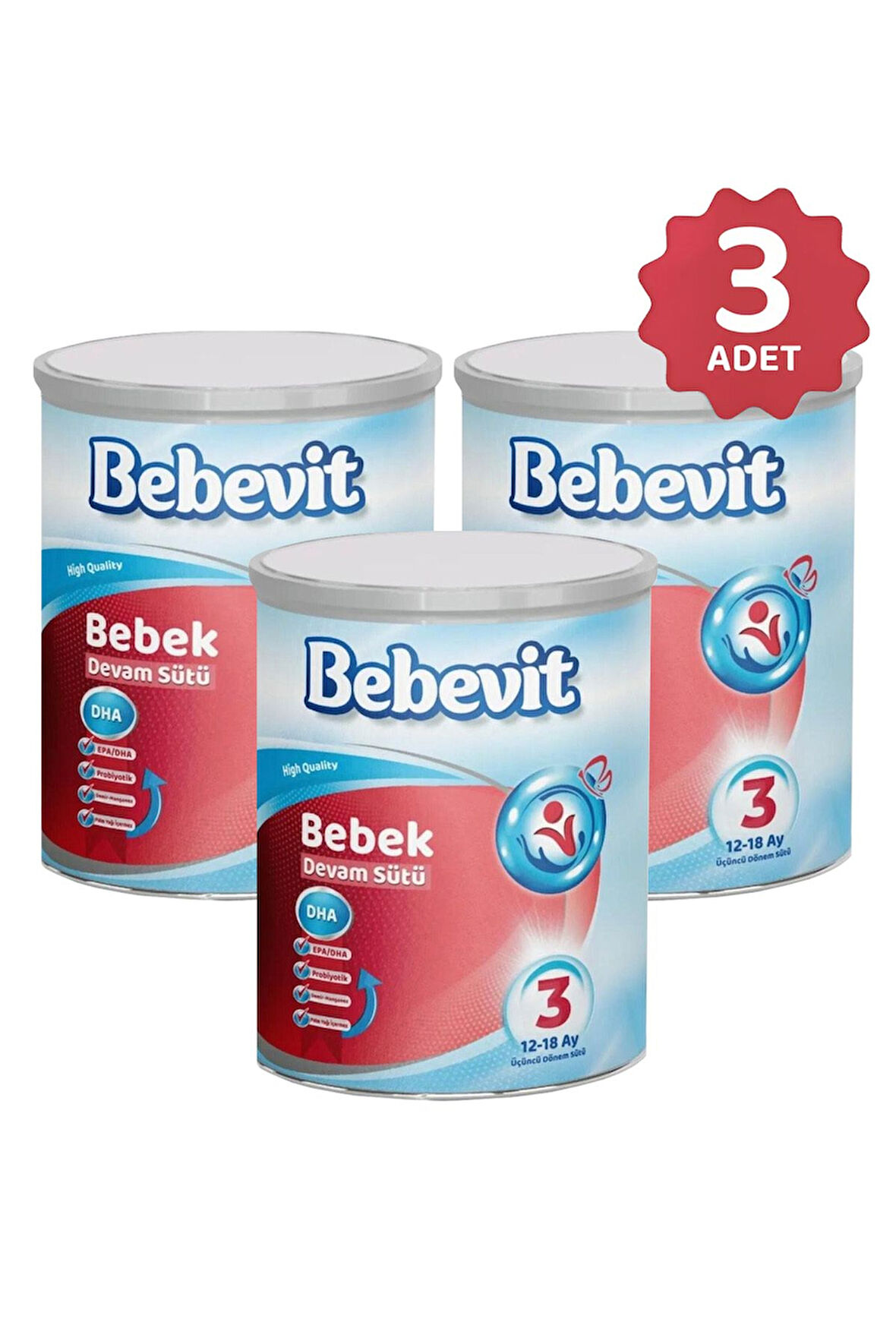 Bebevit 3 Bebek Devam Sütü 400 gr X 3 ADET
