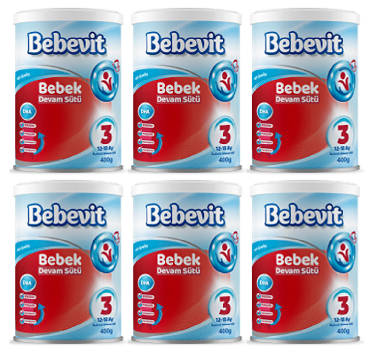 Bebevit 3 Bebek Devam Sütü 400 gr X 6 ADET