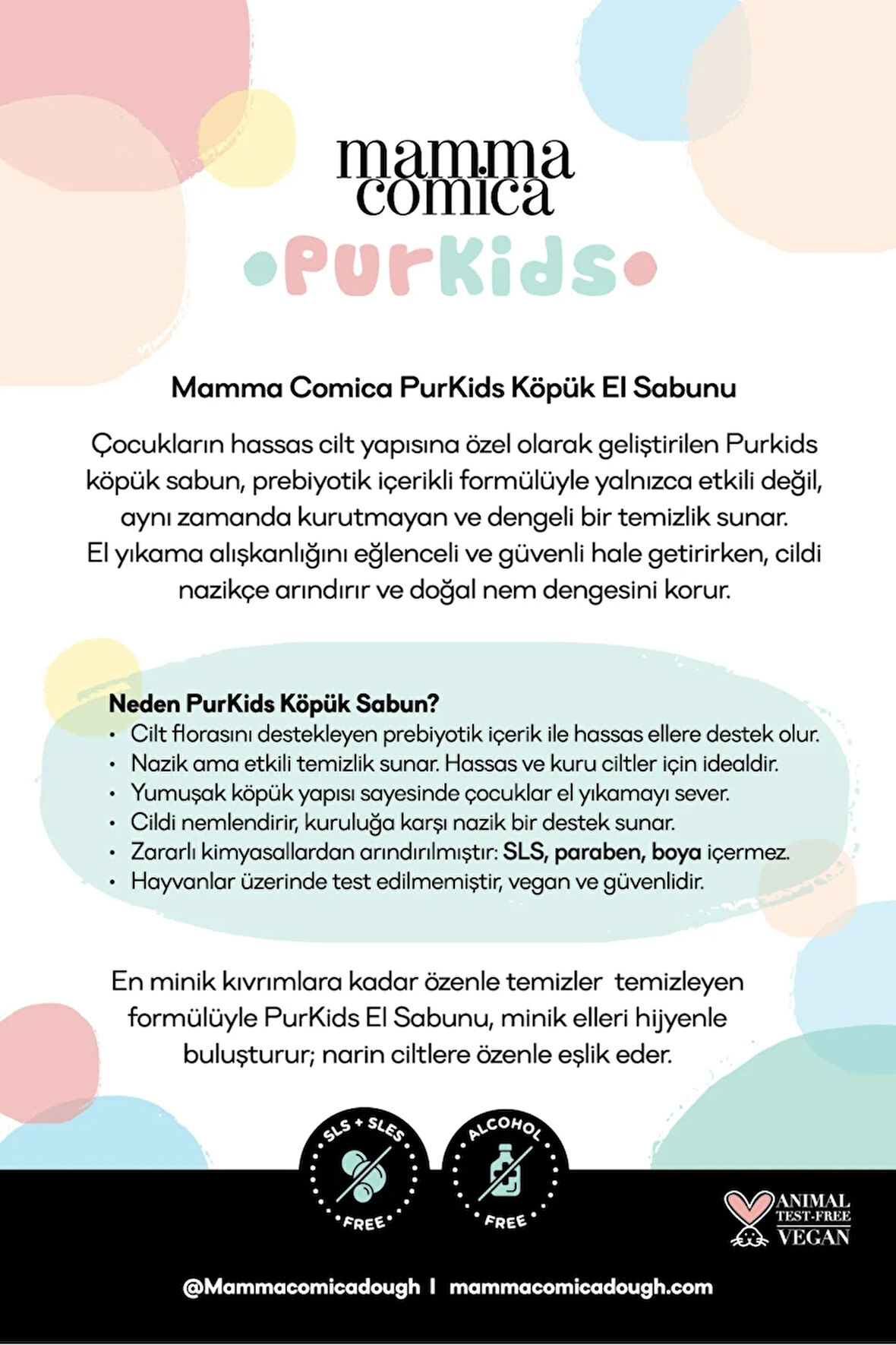 Purkids Prebiotikli Vegan Köpük El Sabun-400ml