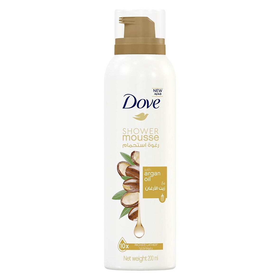 Dove Argan Yağı Aromalı Nemlendirici Tüm Ciltler İçin Kalıcı Kokulu Duş Köpüğü 200 ml