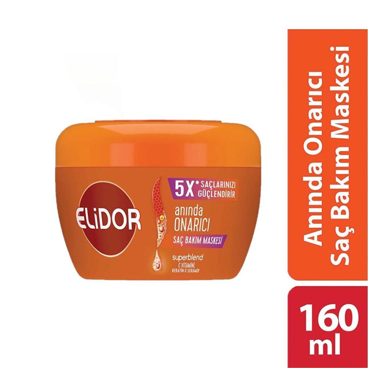 Elidor Superblend Saç Bakım Maskesi Anında Onarıcı C Vitamini Keratin Seramid 160ML