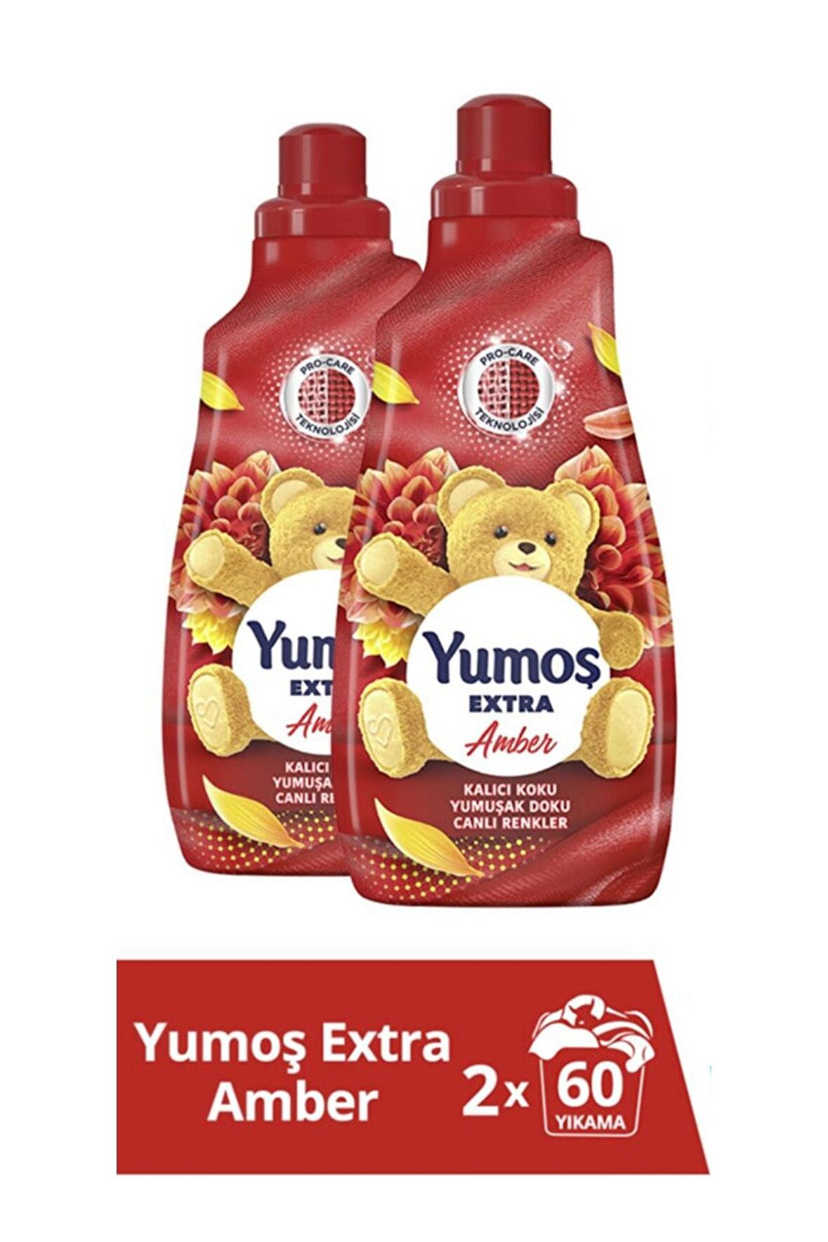 Yumoş Extra Çamaşır Yumuşatıcısı Amber 1440 Ml 2 Adet