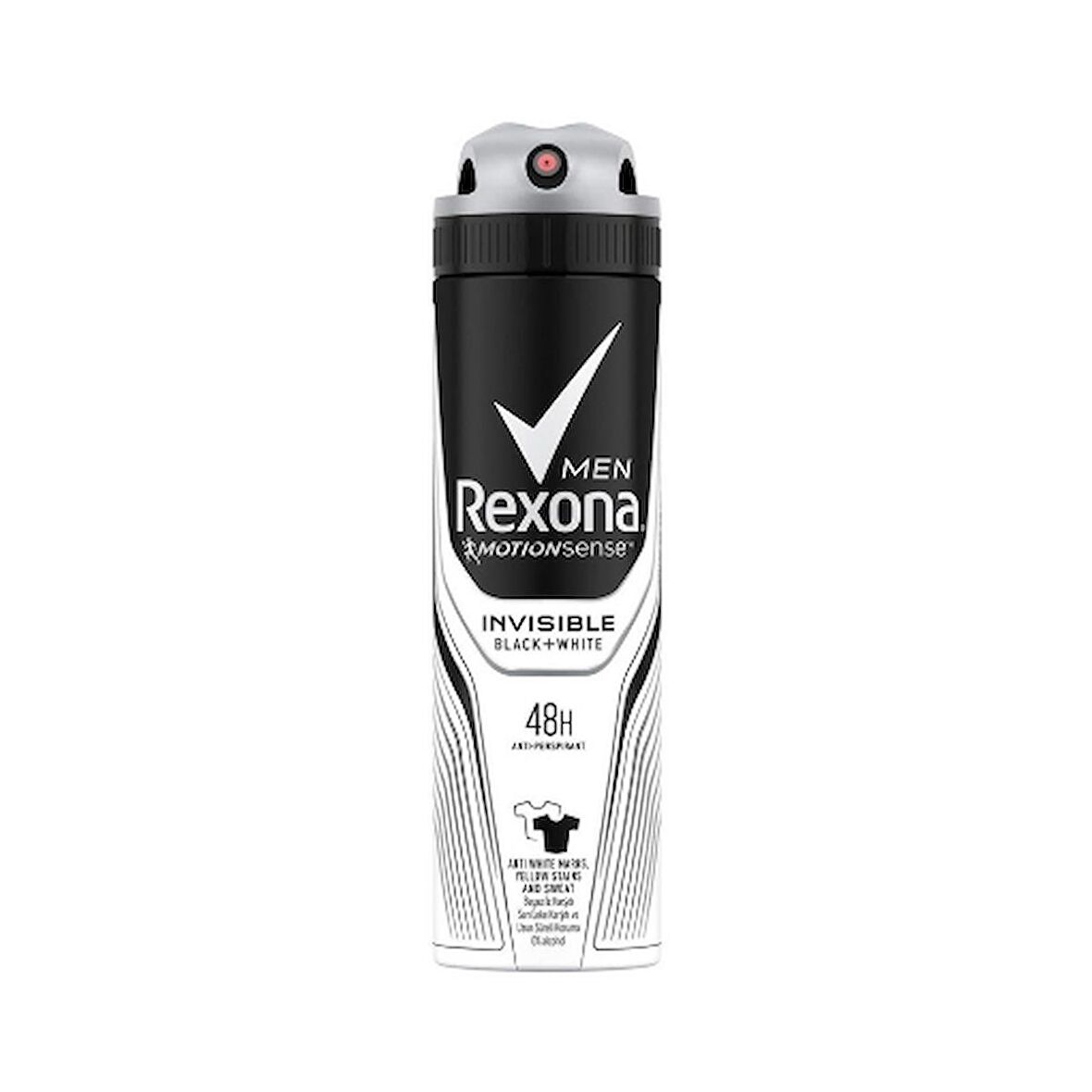Rexona Deo 150 ml. Men Invisible Black White (6'lı)