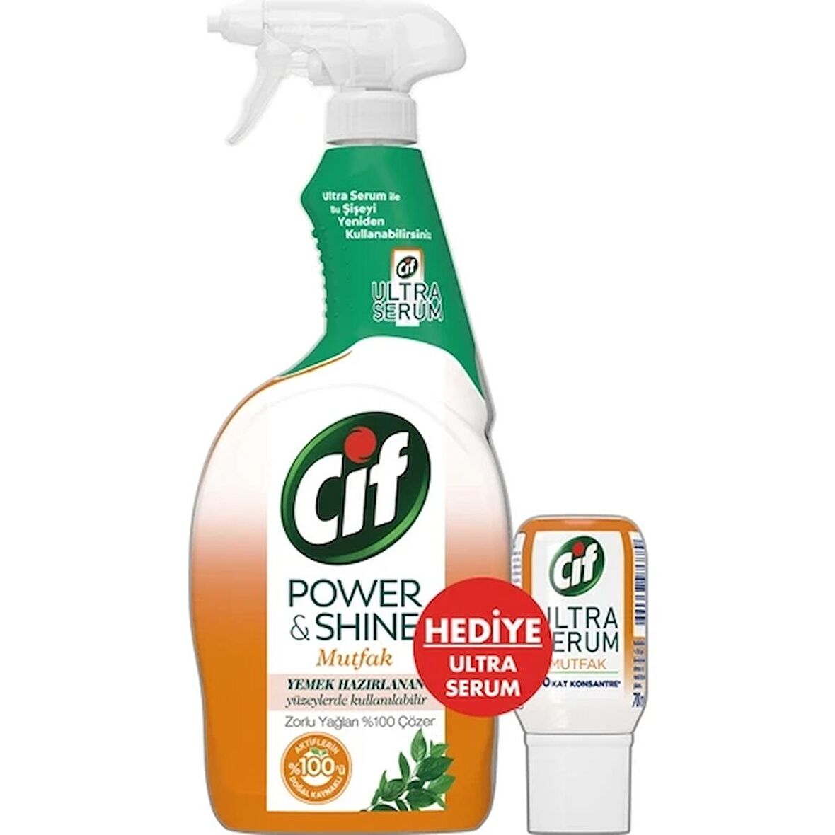 Cif Power&Shine Mutfak 750 ML+ Ultra Serum Mutfak