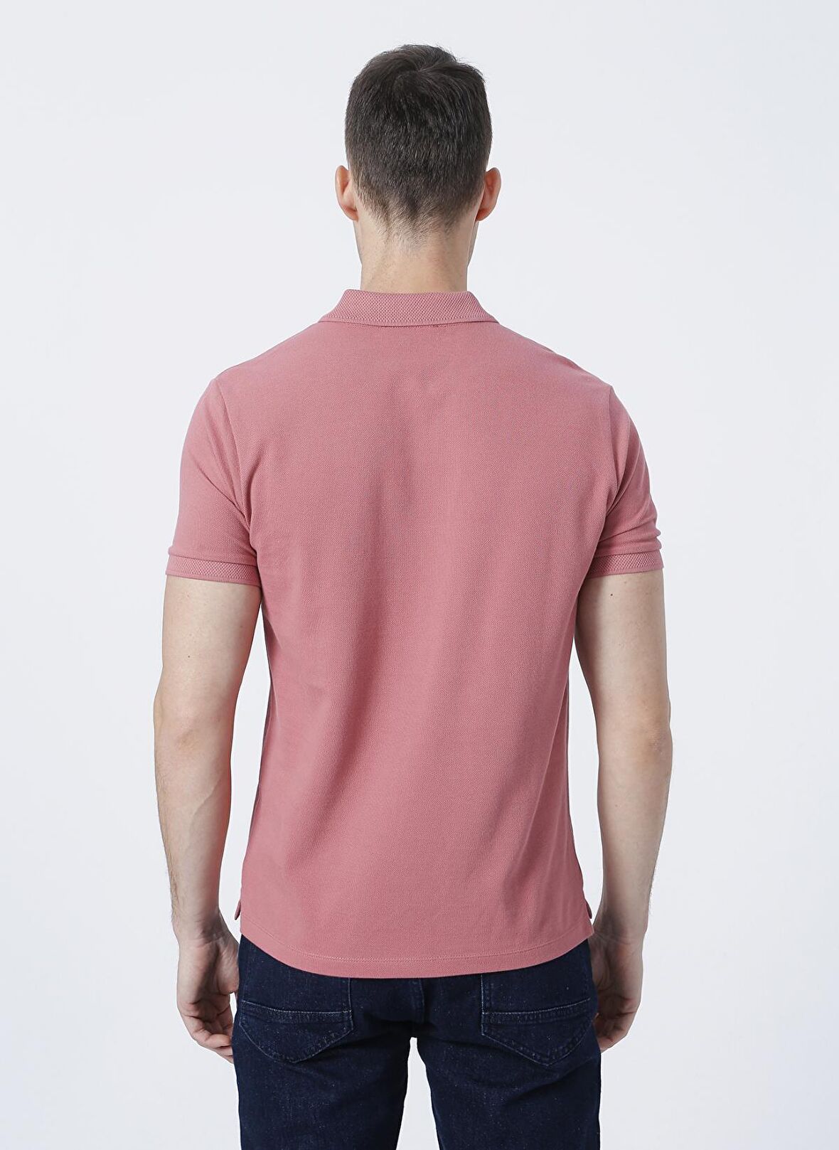 Fabrika Comfort Düz Gül Kurusu Erkek Polo T-Shirt NOBRO K CEPSIZ