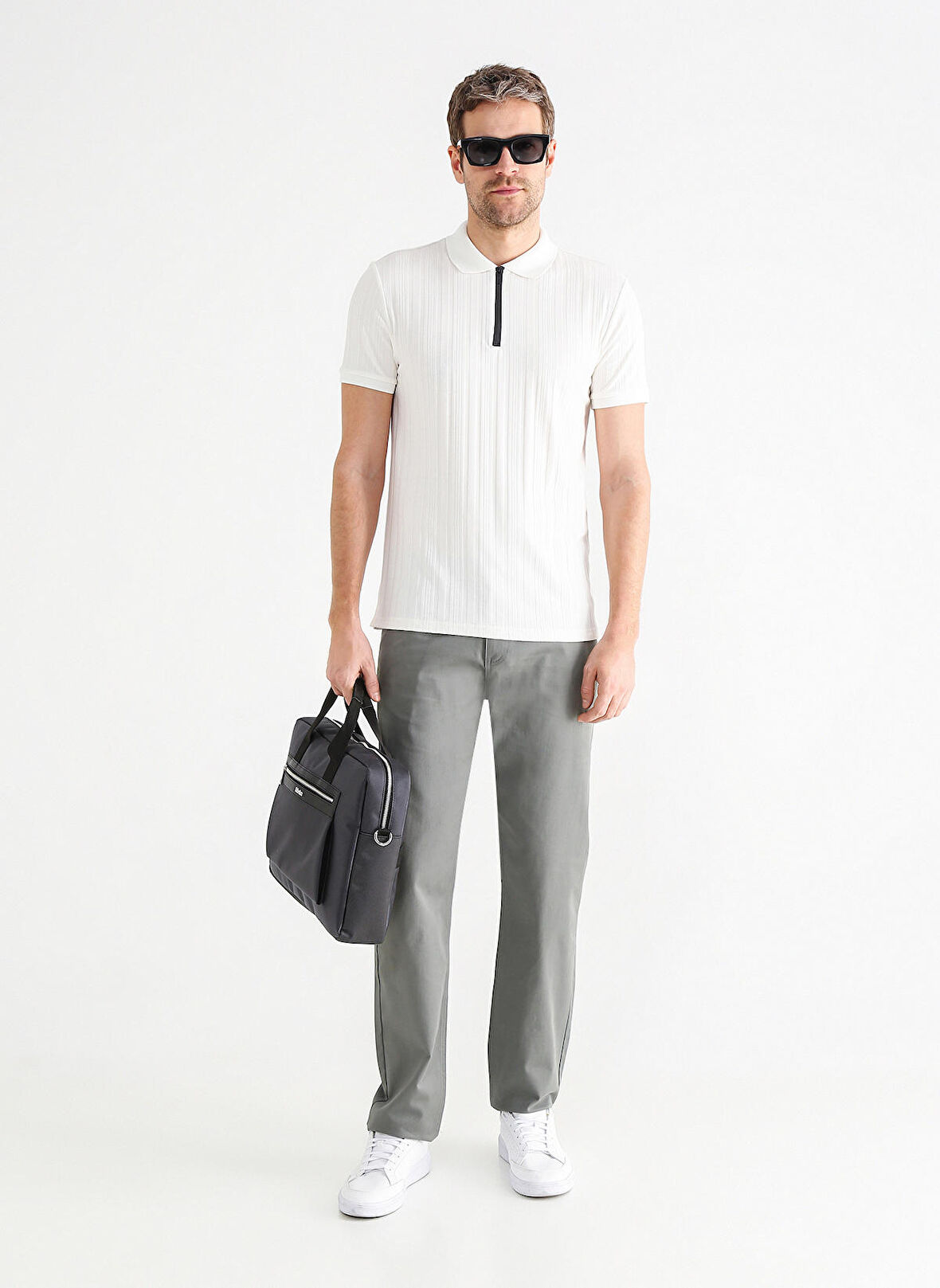 Fabrika Comfort Düşük Bel Dar Paça Haki Erkek Chino Pantolon CM P 81