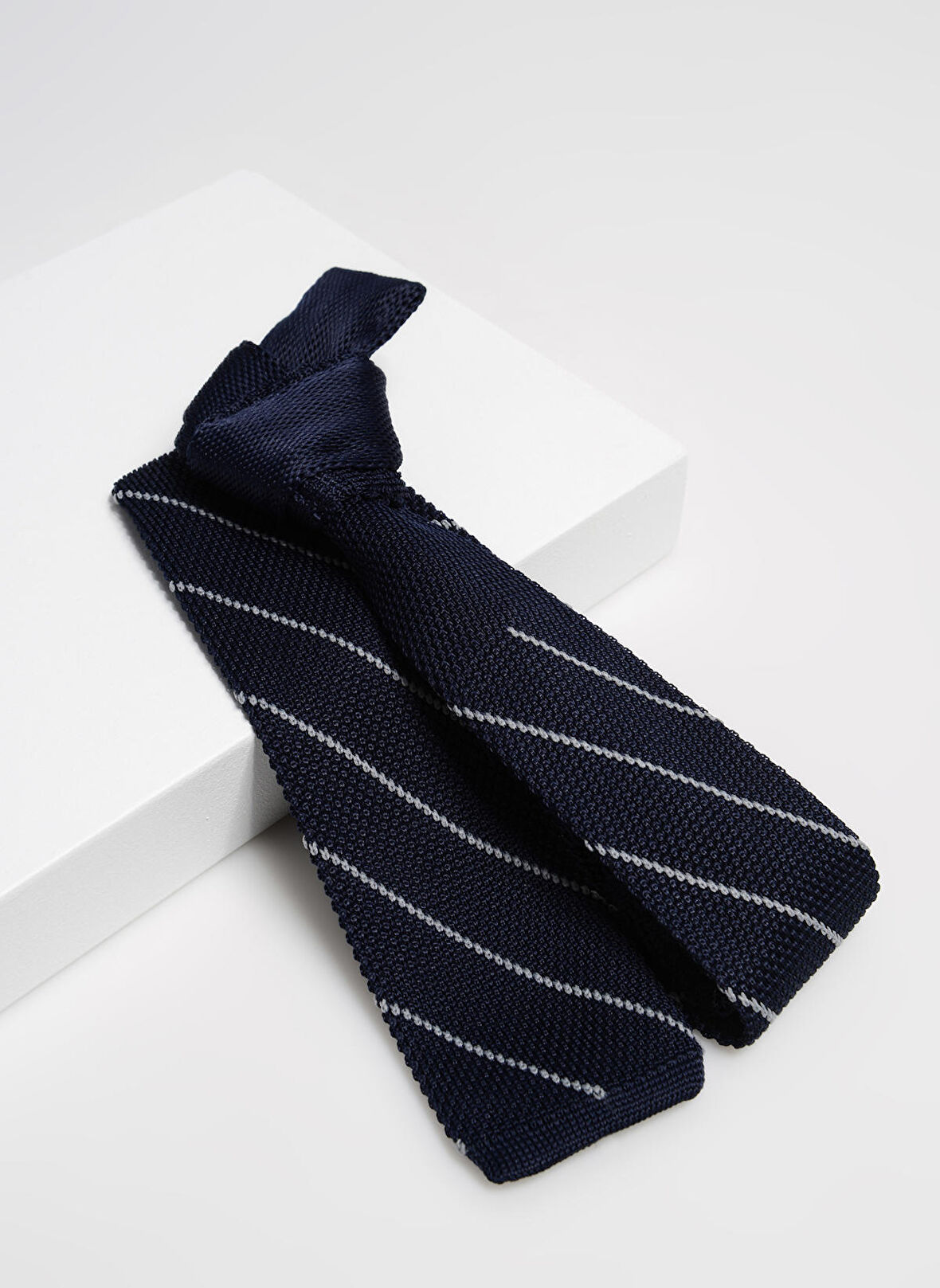 Fabrika Lacivert - Gri Erkek Kravat SS23-ÖK02