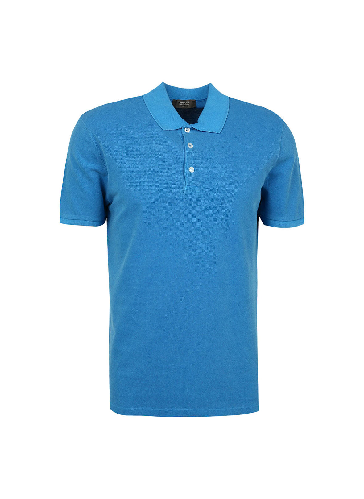 People By Fabrika Yıkamalı Sarı Erkek Polo T-Shirt ALI23