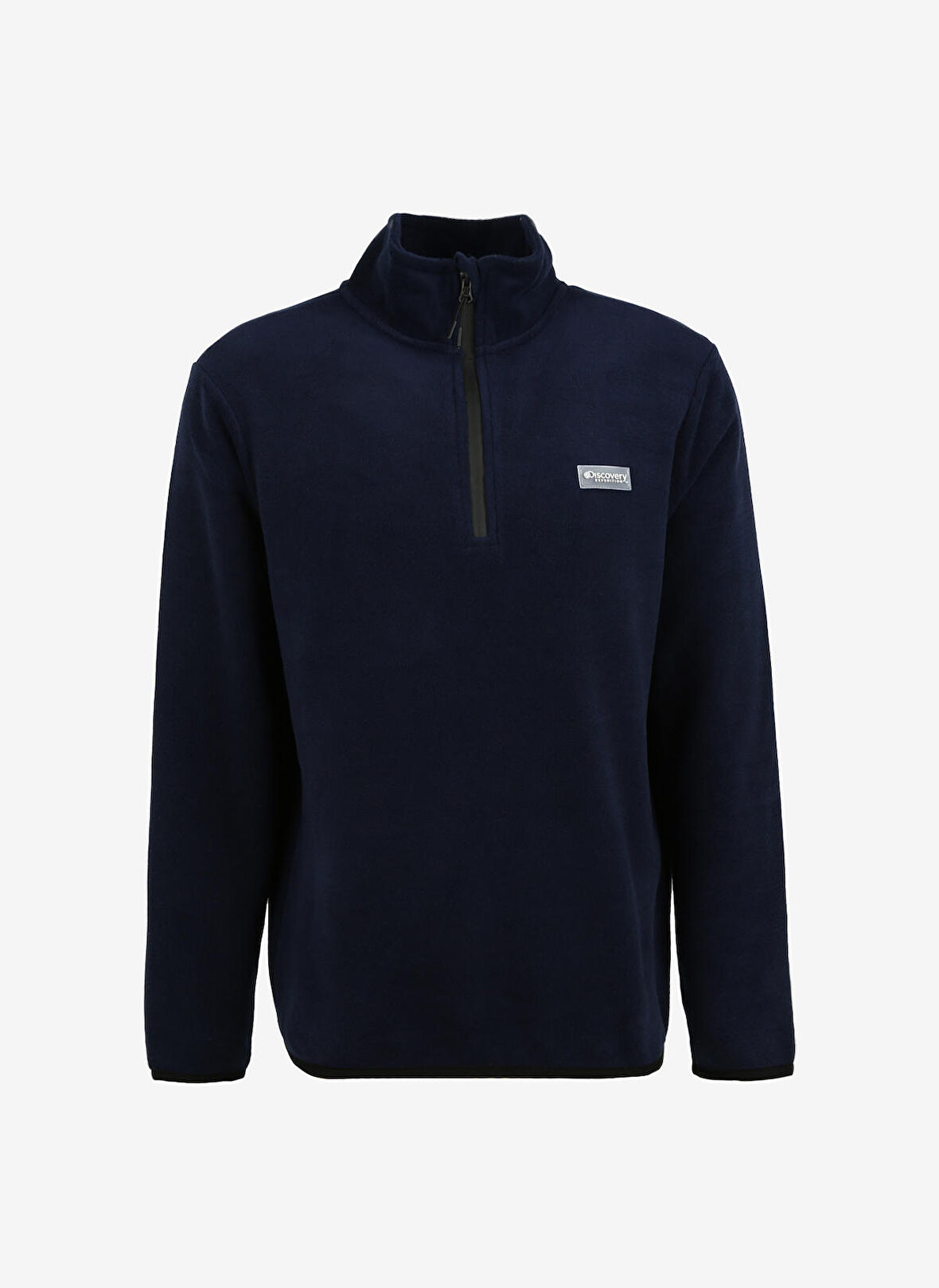 New Brand Düz Lacivert Erkek Polar Sweatshırt TON