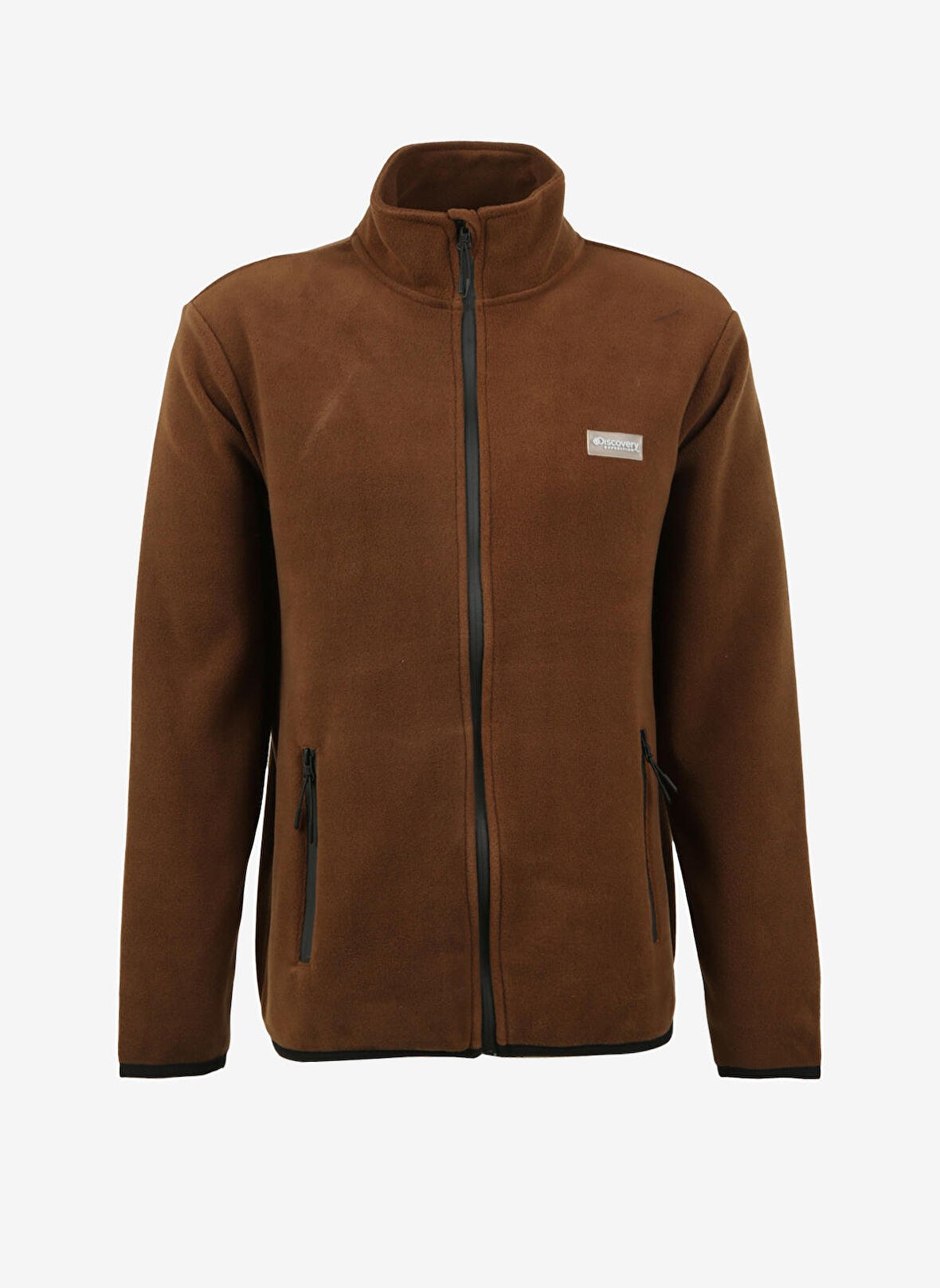 Koyu Haki Erkek Kapüşonlu Polar Sweatshırt D3WM-SWT2