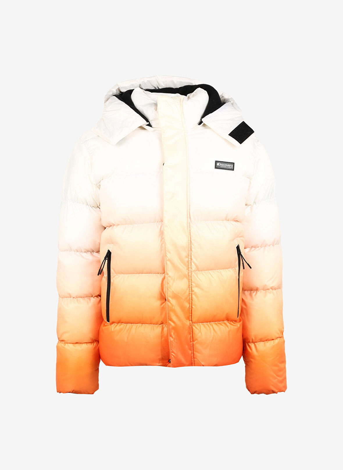 New Brand Beyaz - Turuncu Erkek Mont DEGRAN