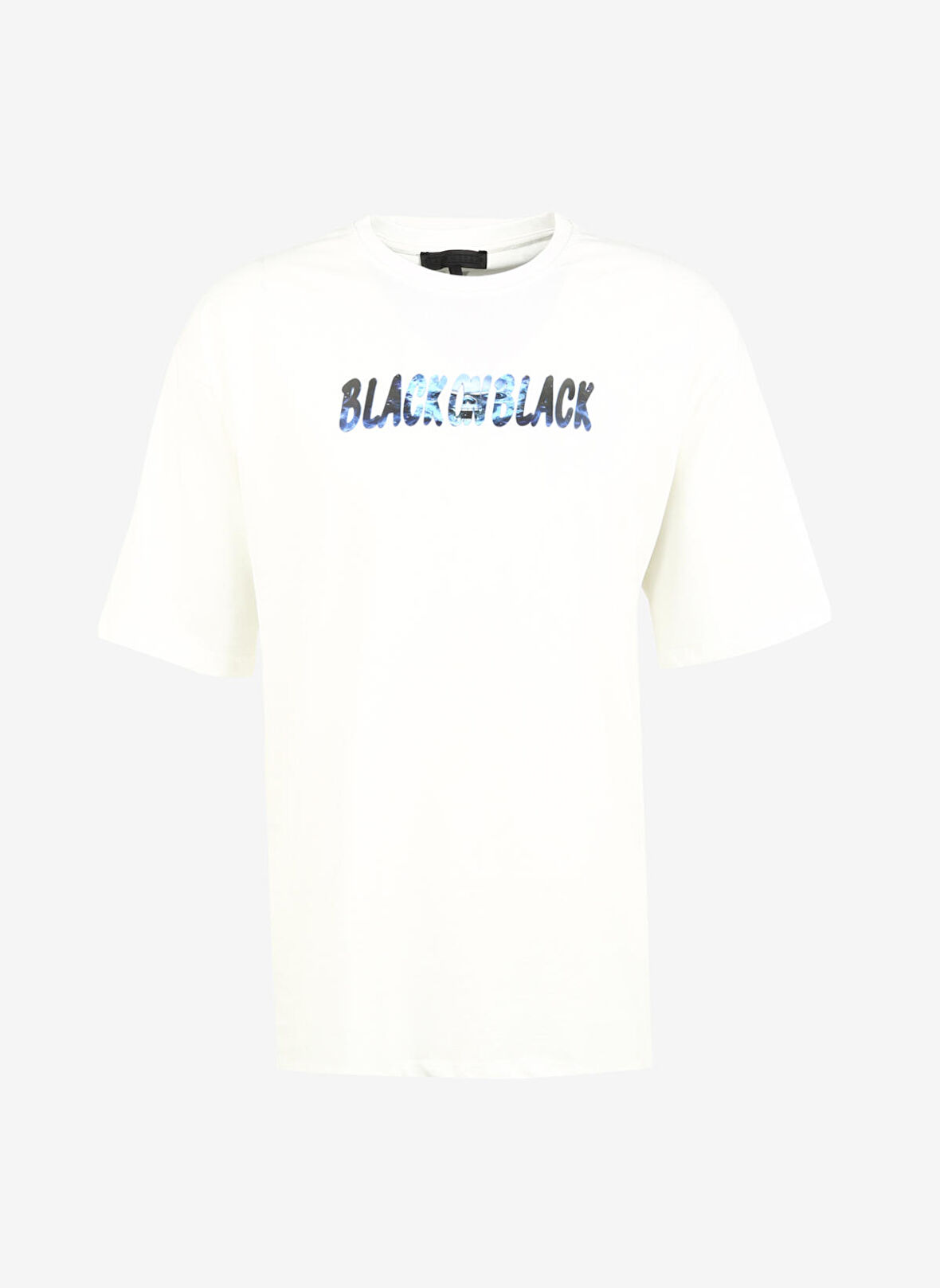 Bisiklet Yaka Baskılı Beyaz Erkek T-Shirt B3WM-TST61