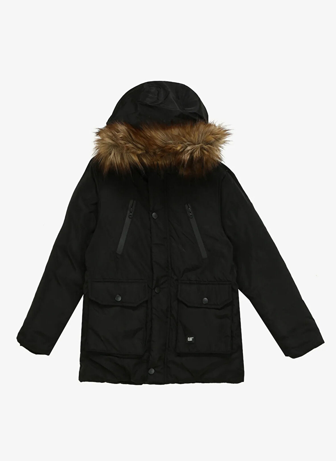 Siyah Erkek Çocuk Kapüşon Yaka Standart Fit Mont C3WB-MNT-02