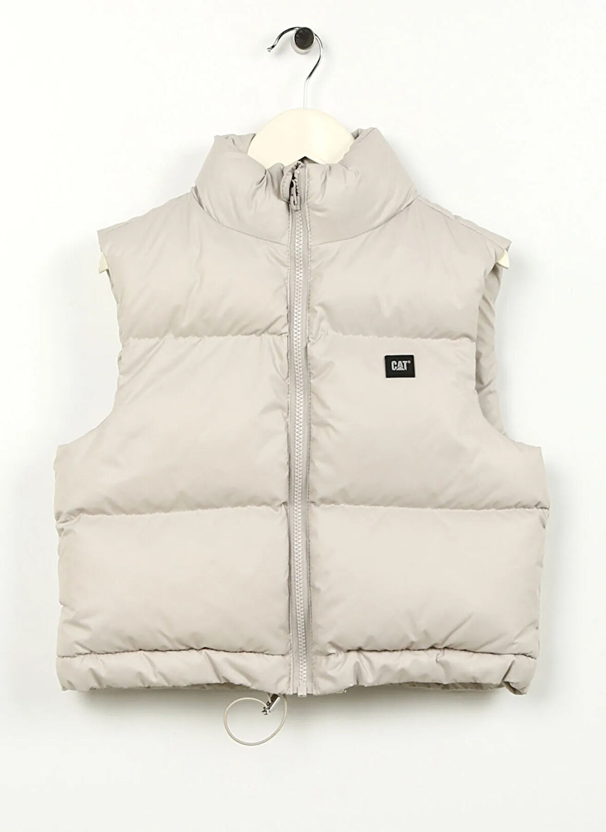 Ekru Kız Çocuk Dik Yaka Standart Fit Kapitone Yelek C3WG-YLK01