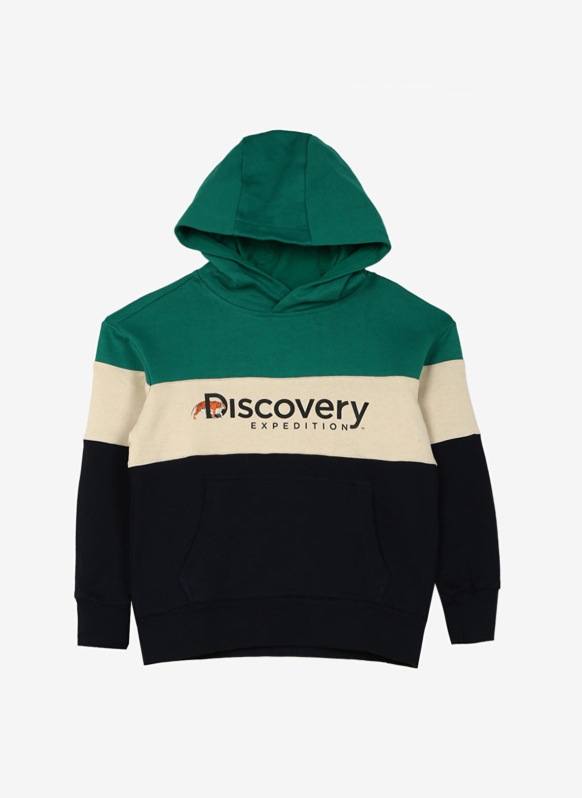 Discovery Expedition  Erkek Çocuk Kapüşonlu Uzun Kollu Relaxed Blok Sweatshirt D3WB-SWT28