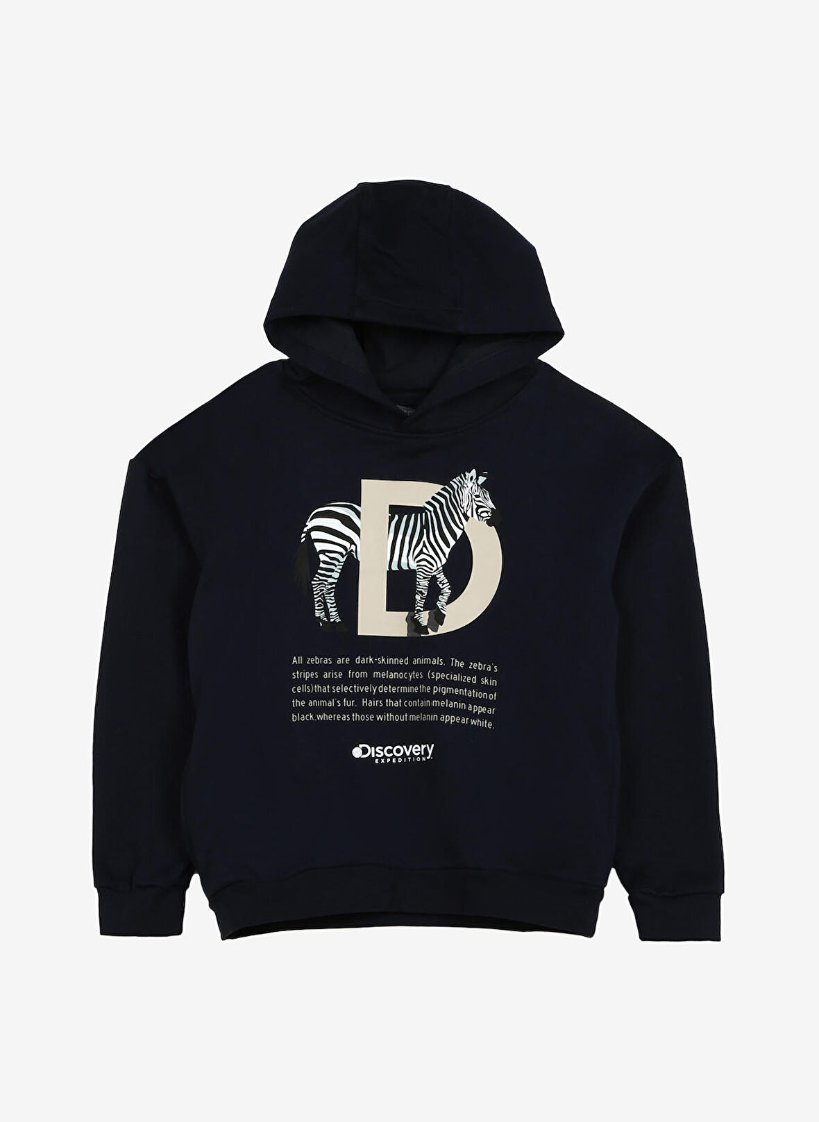 Lacivert Erkek Çocuk Kapüşonlu Sweatshirt D3WB-SWT26