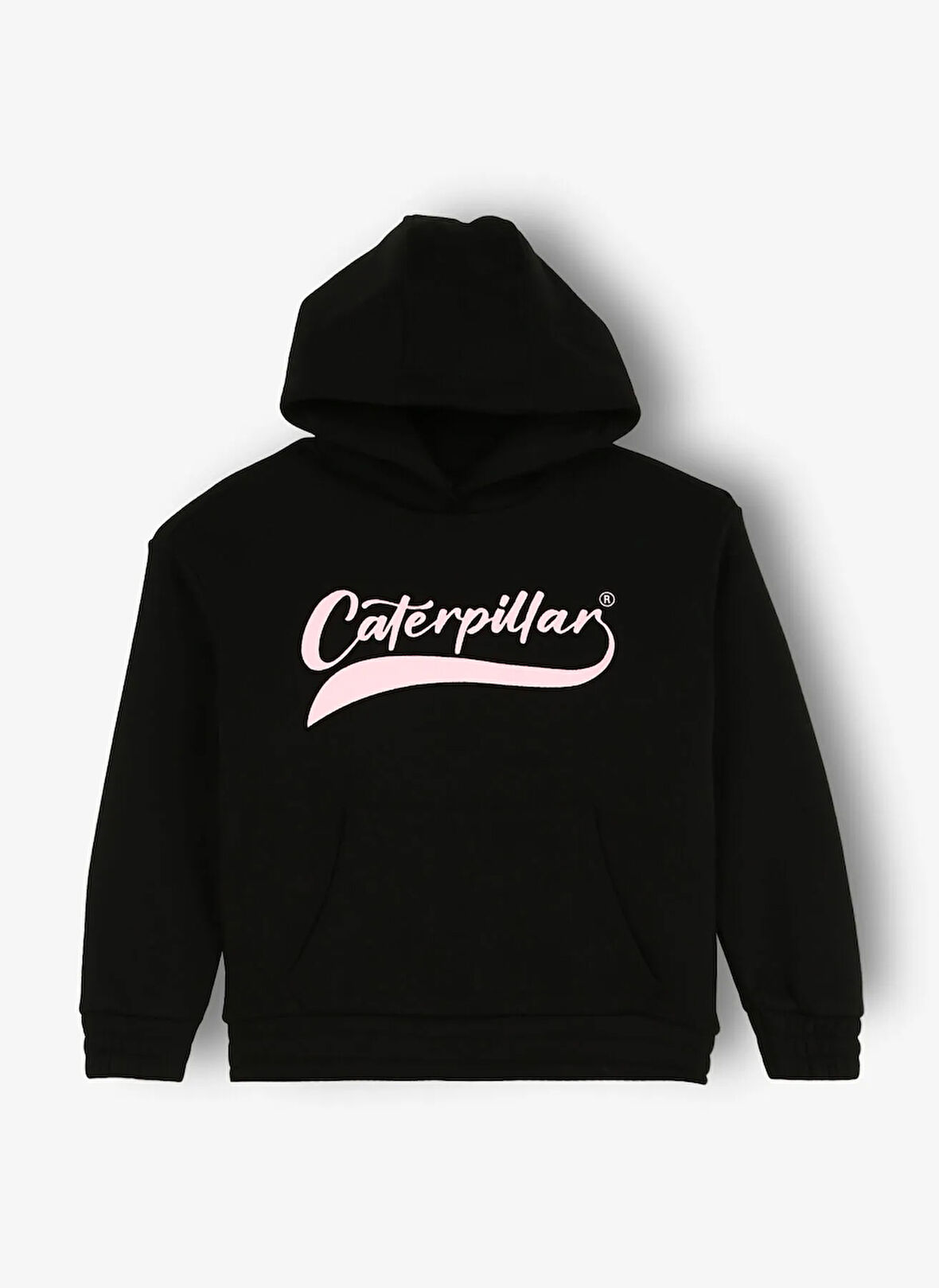 Caterpillar Siyah Kız Çocuk Kapüşon Yaka Relaxed Fit Baskılı Sweatshirt C3WG-SWT02