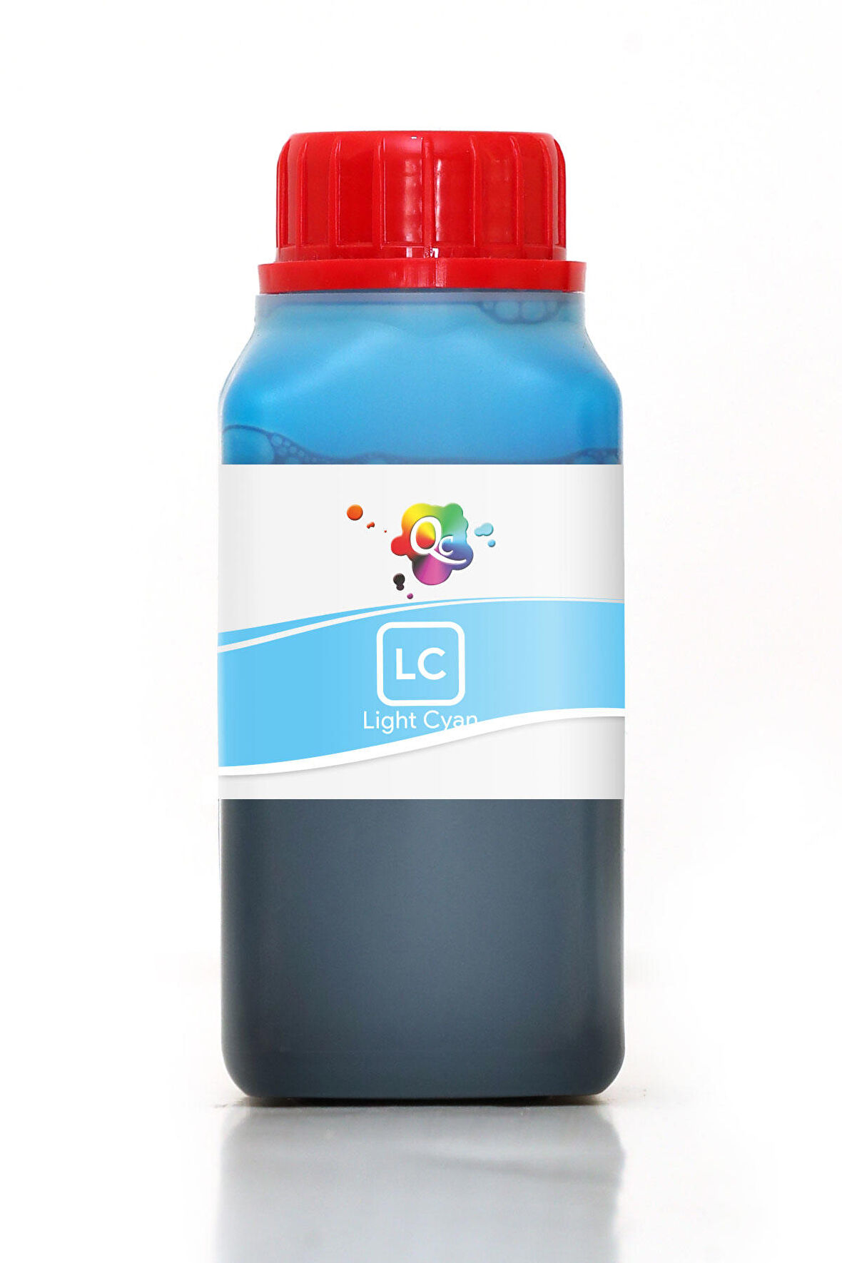 QC Epson SureLab SL D700 Uyumlu Mürekkep 250ml LC Light Cyan Açık Mavi Dye