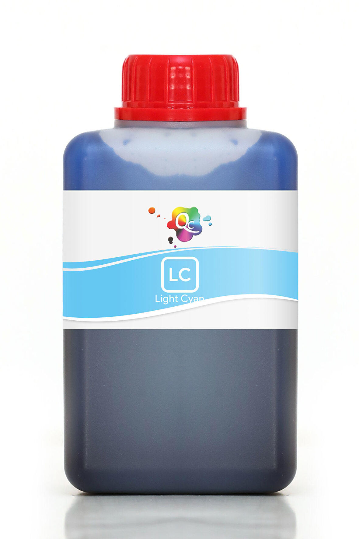 QC Epson L850 Uyumlu Süblimasyon Mürekkep 500ml LC DS Light Cyan Açık Mavi