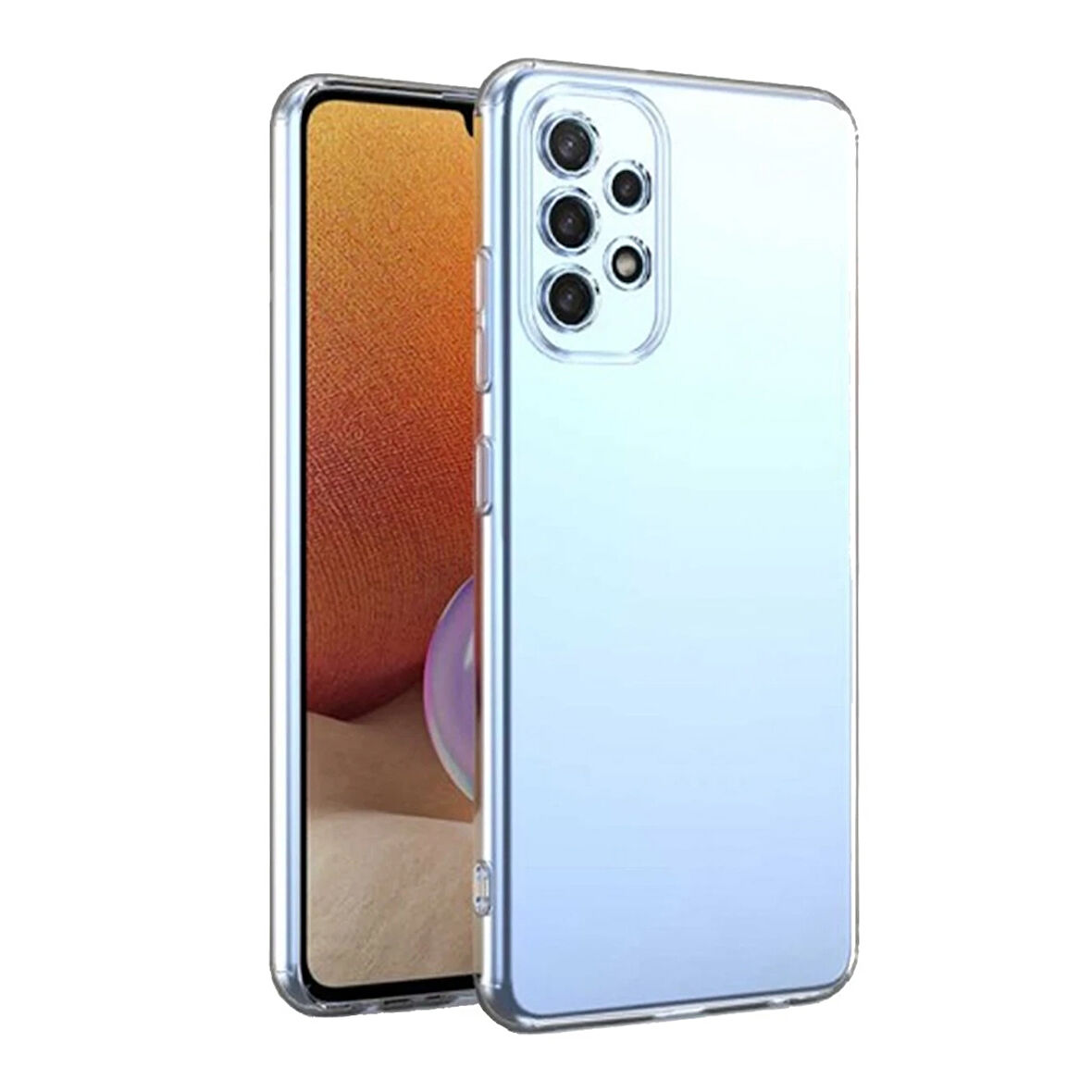 Newface Lüx Samsung Galaxy A23 4G Silikon Kılıf – Şeffaf