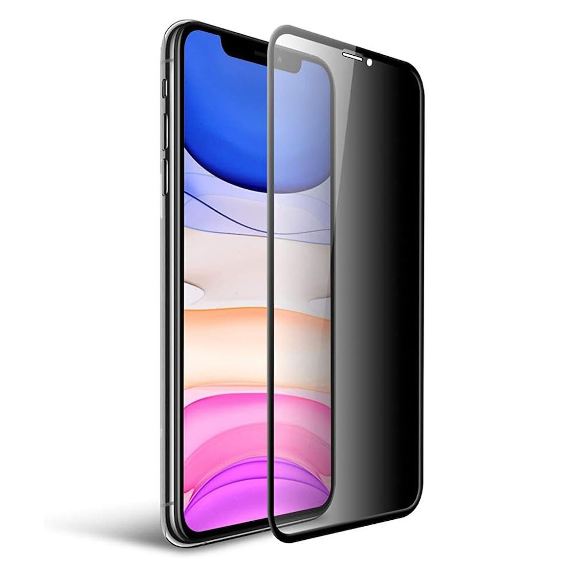 iPhone 11 Kolay Uygulama Aparatlı 5D Magic Box Hayalet Privacy Cam Ekran Koruyucu 