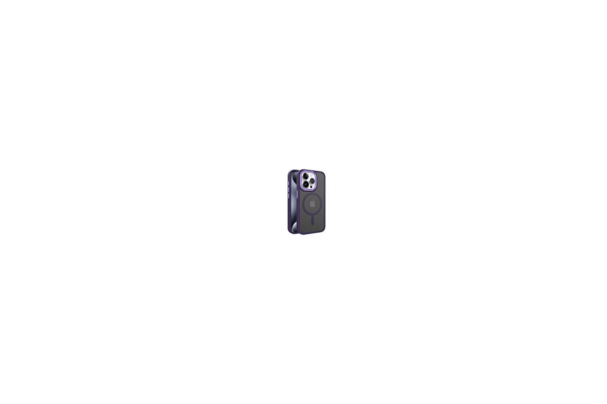 IP14PRO KENAR DETAYLI LENS HEDİYELİMAGSAFE KILIF
