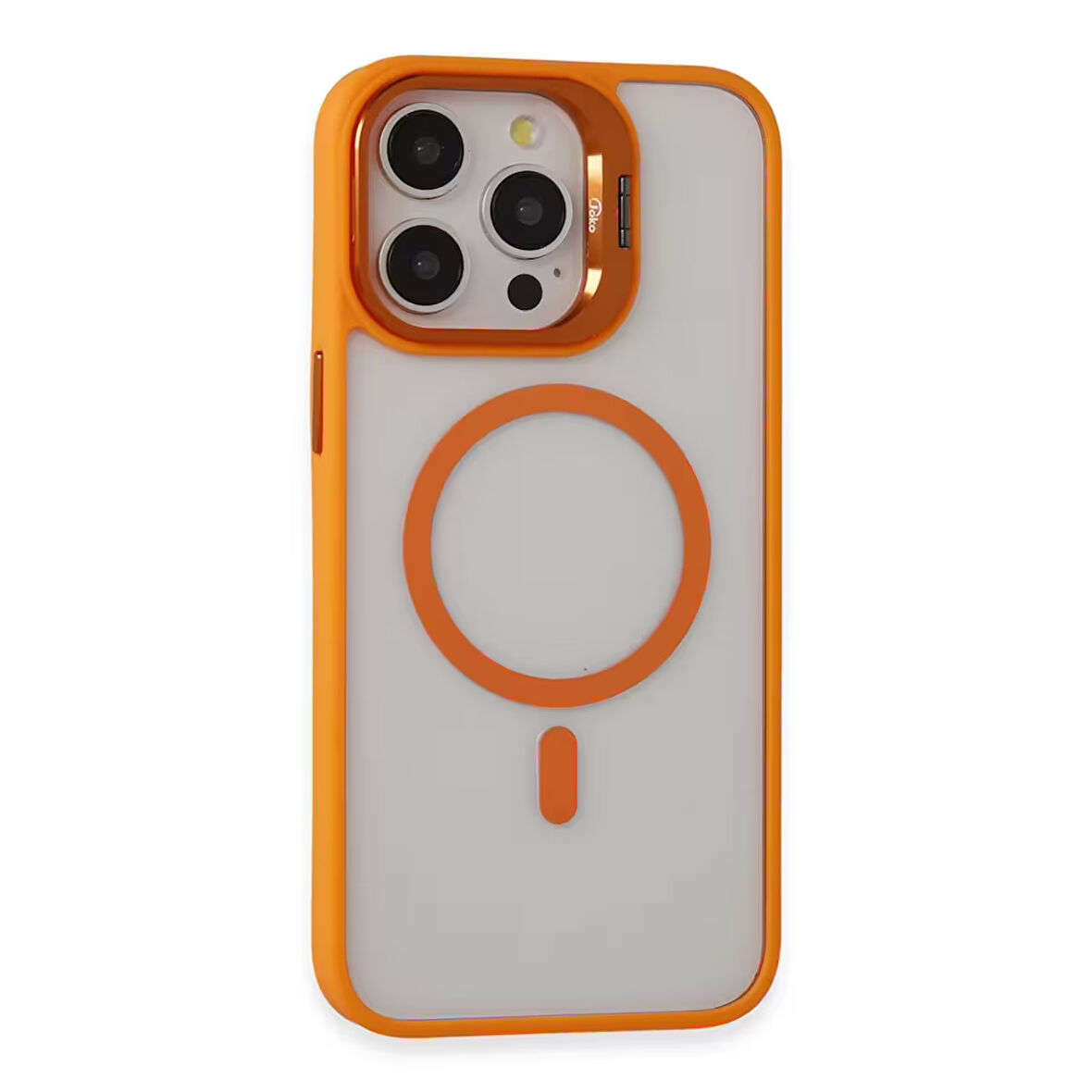Joko Roblox Lens iPhone 15 Pro Standlı MagSafe Kılıf - Turuncu