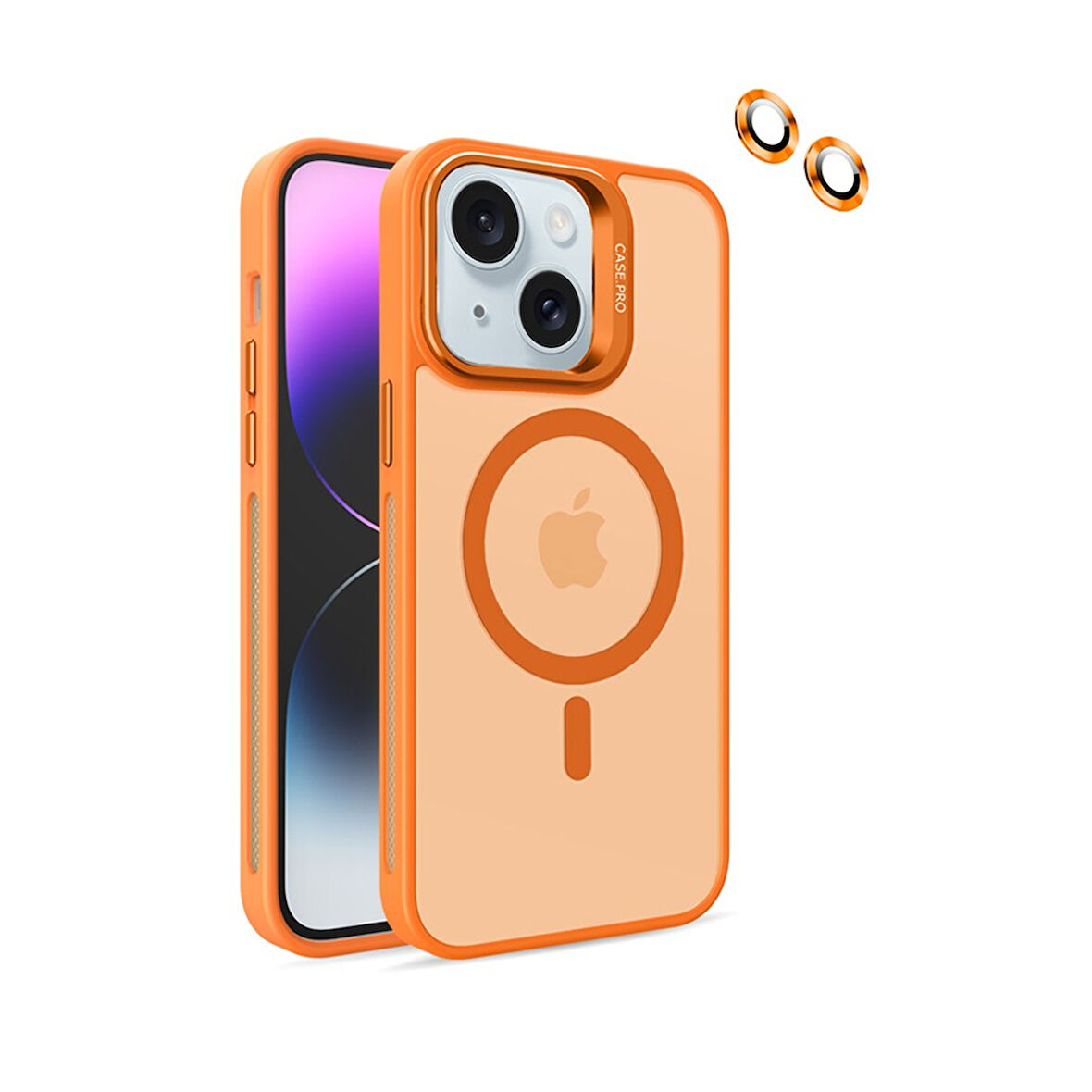 Joko Flet Lens iPhone 14 MagSafe Kılıf - Turuncu