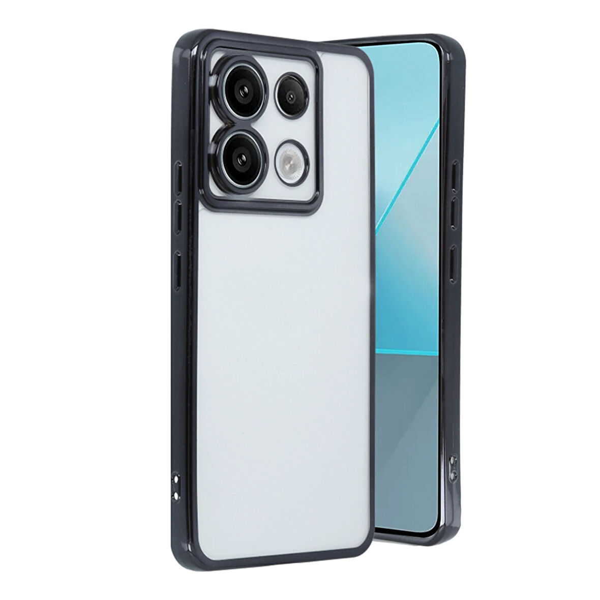 Newface Razer Xiaomi Poco X6 Lens Korumalı Silikon Kılıf  - Siyah