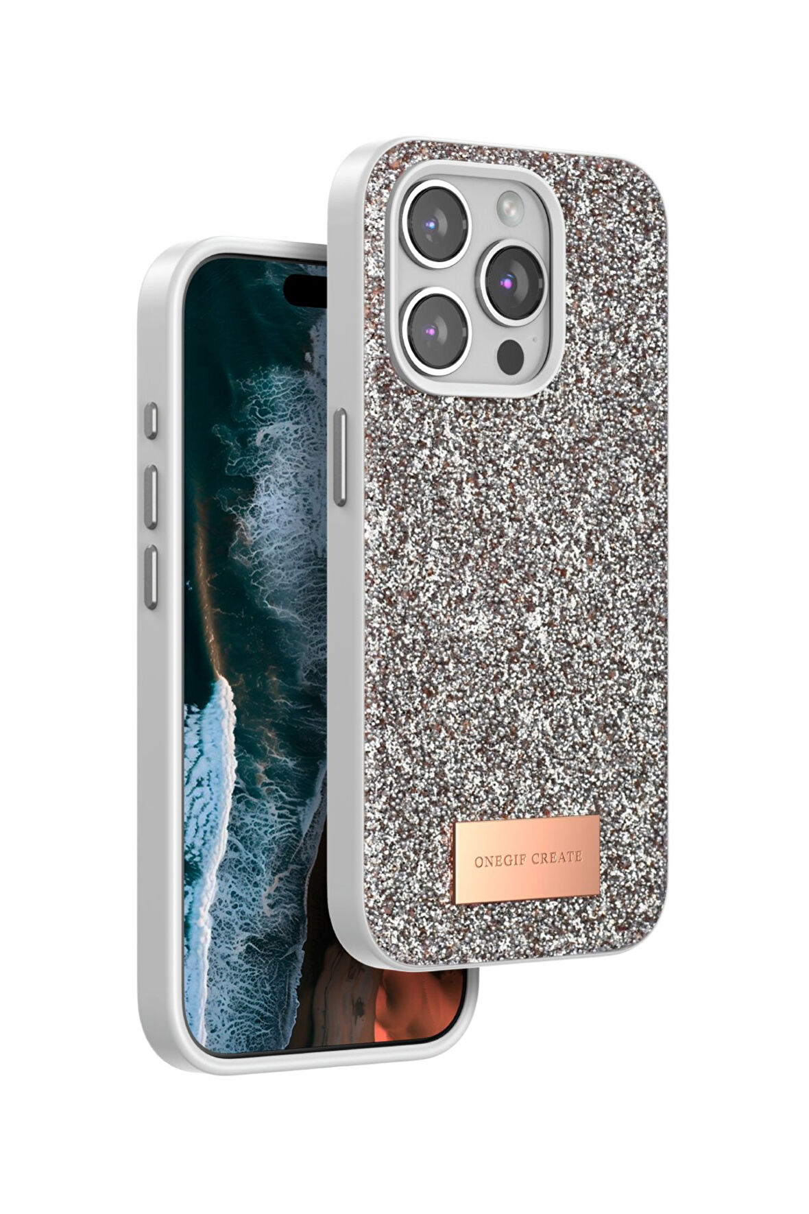 Onegif iPhone 15 Pro Bright Simli Kapak