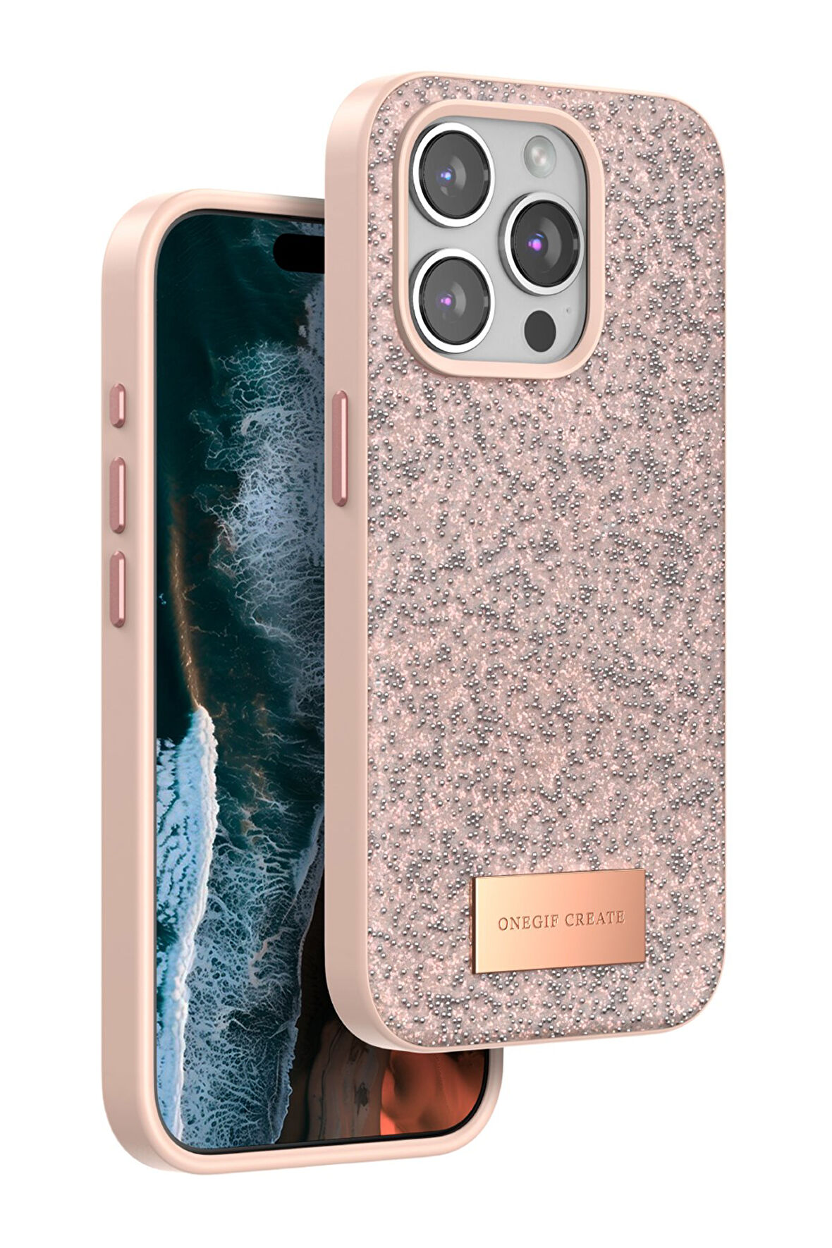 Onegif iPhone 15 Pro Bright Simli Kapak