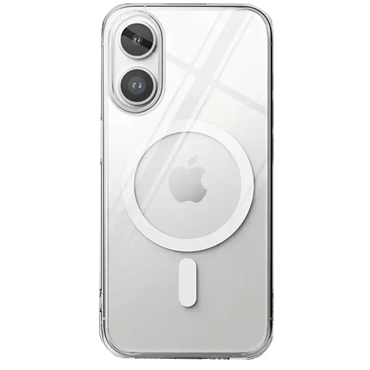 Newface Magneticsafe iPhone 16 Silikon Kılıf - Şeffaf